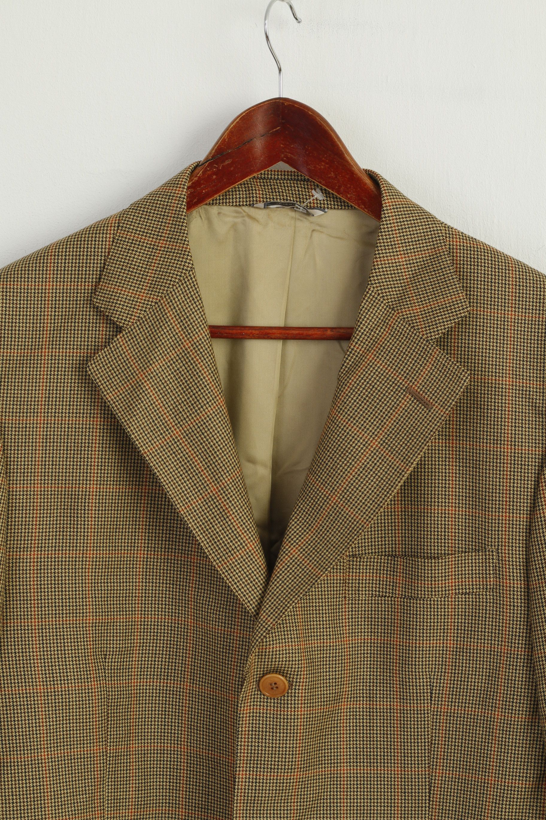 Vintage Sartoria Italiana Rinascente Men 52 42 Blazer Brown 9013 Size 42R - 3 Thumbnail