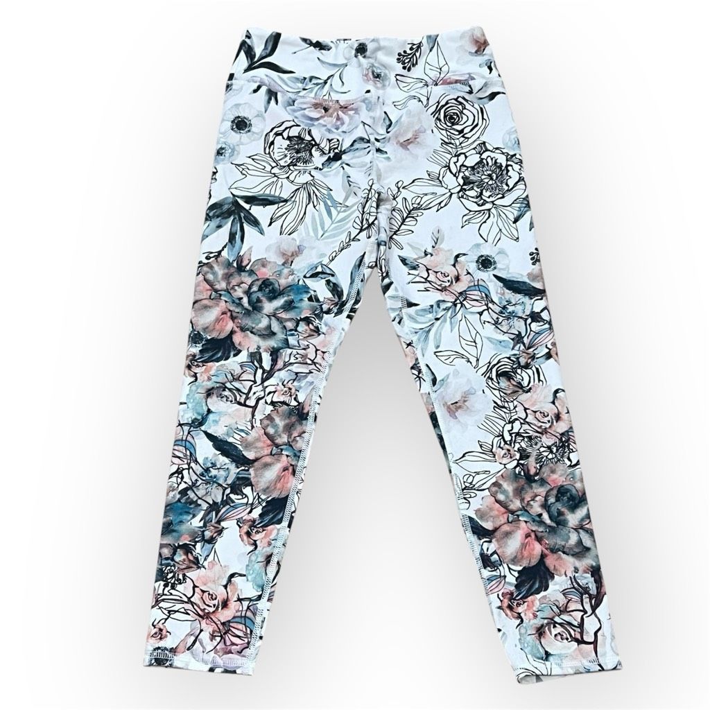 Creative Recreation Evolution & Creation Watercolor & Outline Floral Print Pattern, Women’s Medium Size 28" / US 6 / IT 42 - 1 Thumbnail