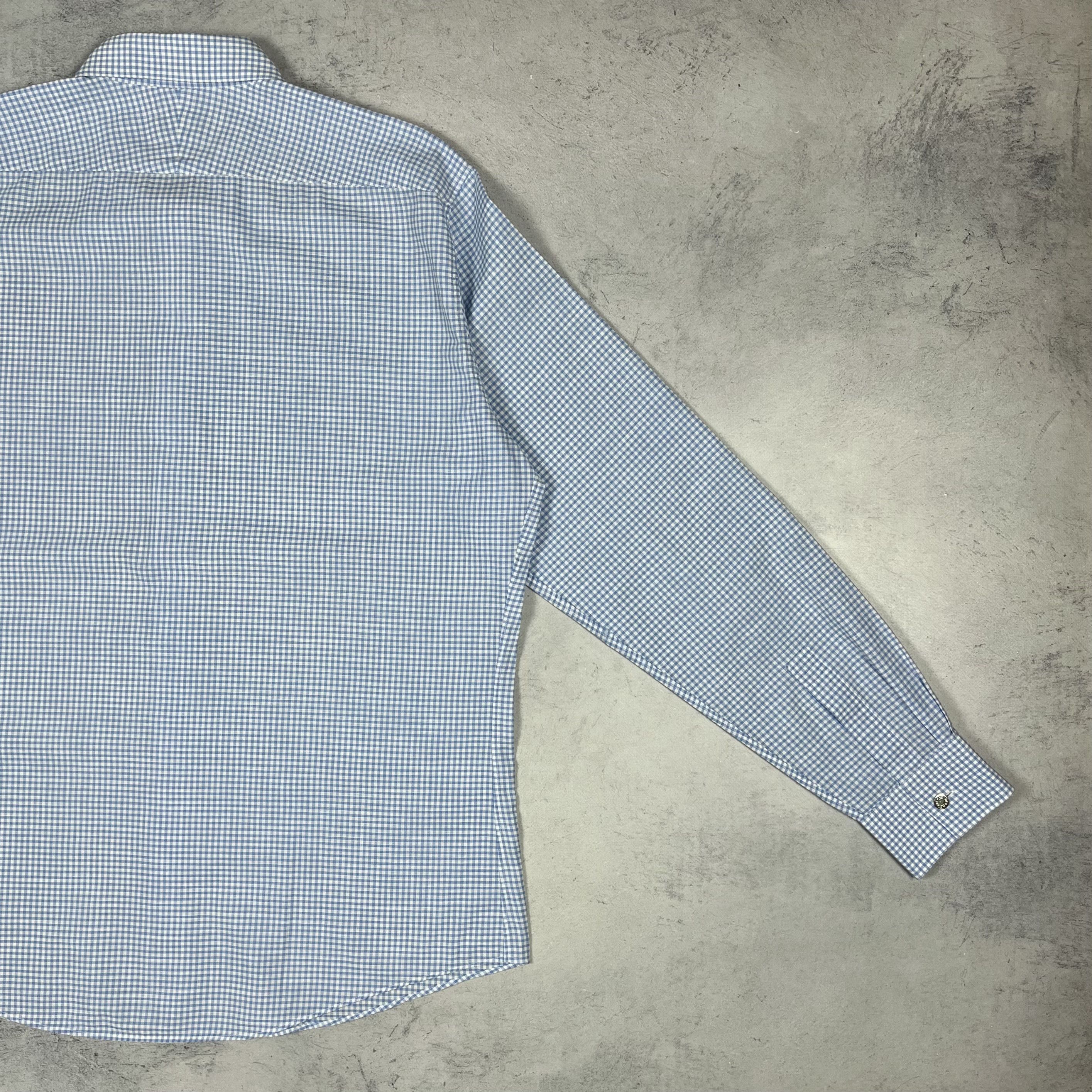 Hermes Hermes Paris Long Sleeve Button Up Checkered Shirt Size US L / EU 52-54 / 3 - 16 Thumbnail