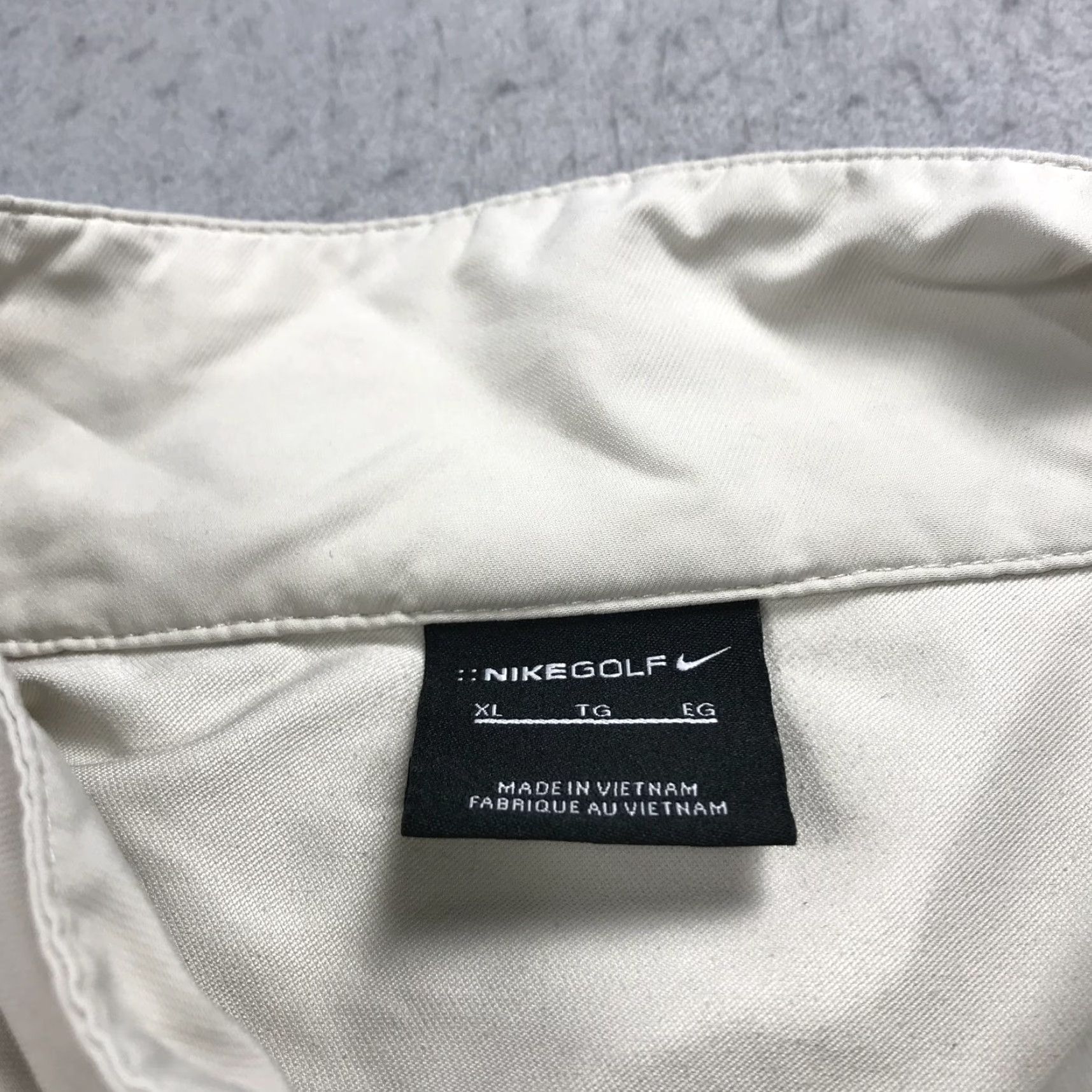 Nike Nike Golf Jacket Mens XL Beige 1/4 Zip Windshirt Logo Sports Basic Jacket Size US XL / EU 56 / 4 - 4 Thumbnail