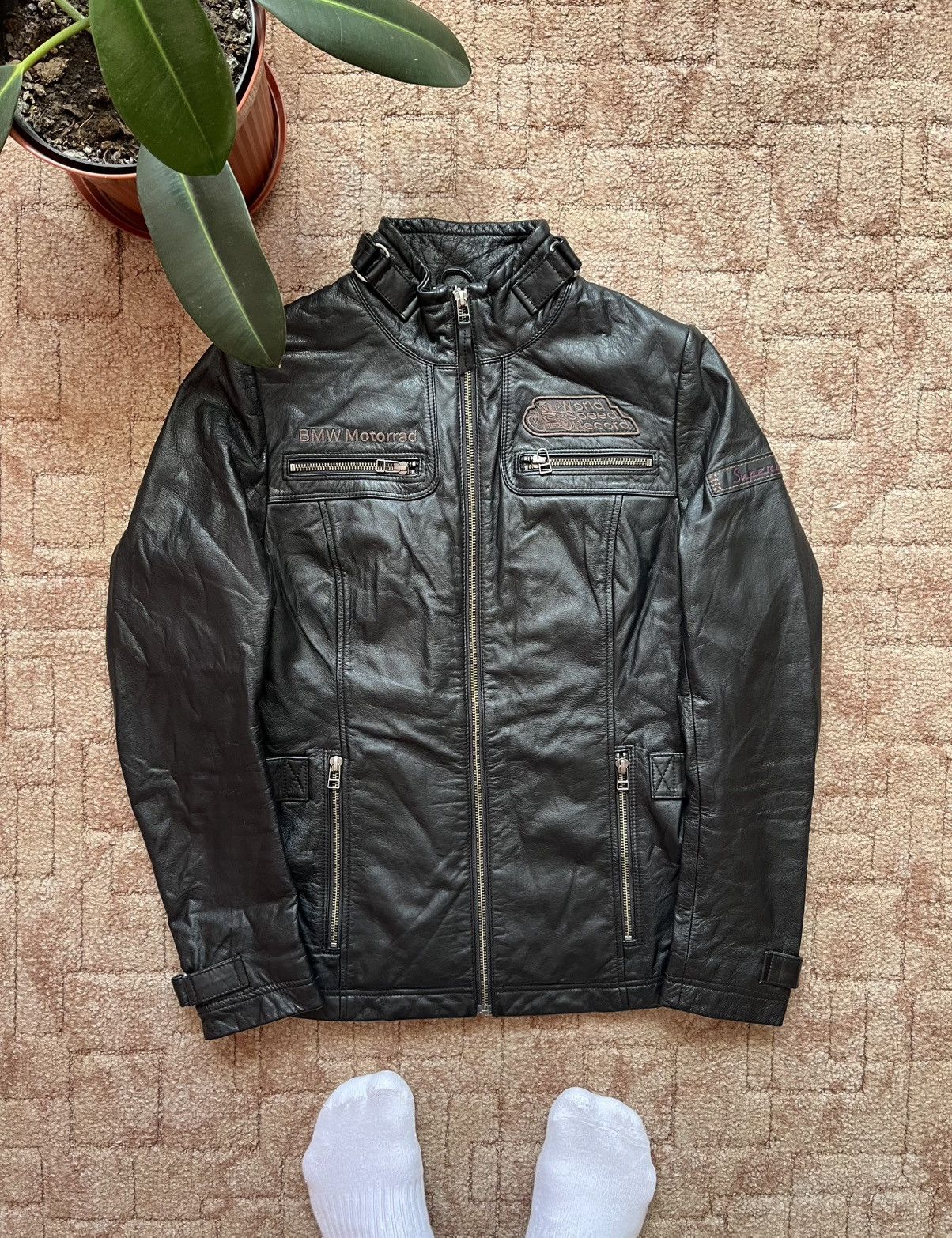 BMW Vintage Bmw Motorrad Leather F1 Racing Jacket 90's Size S / US 4 / IT 40 - 1 Thumbnail