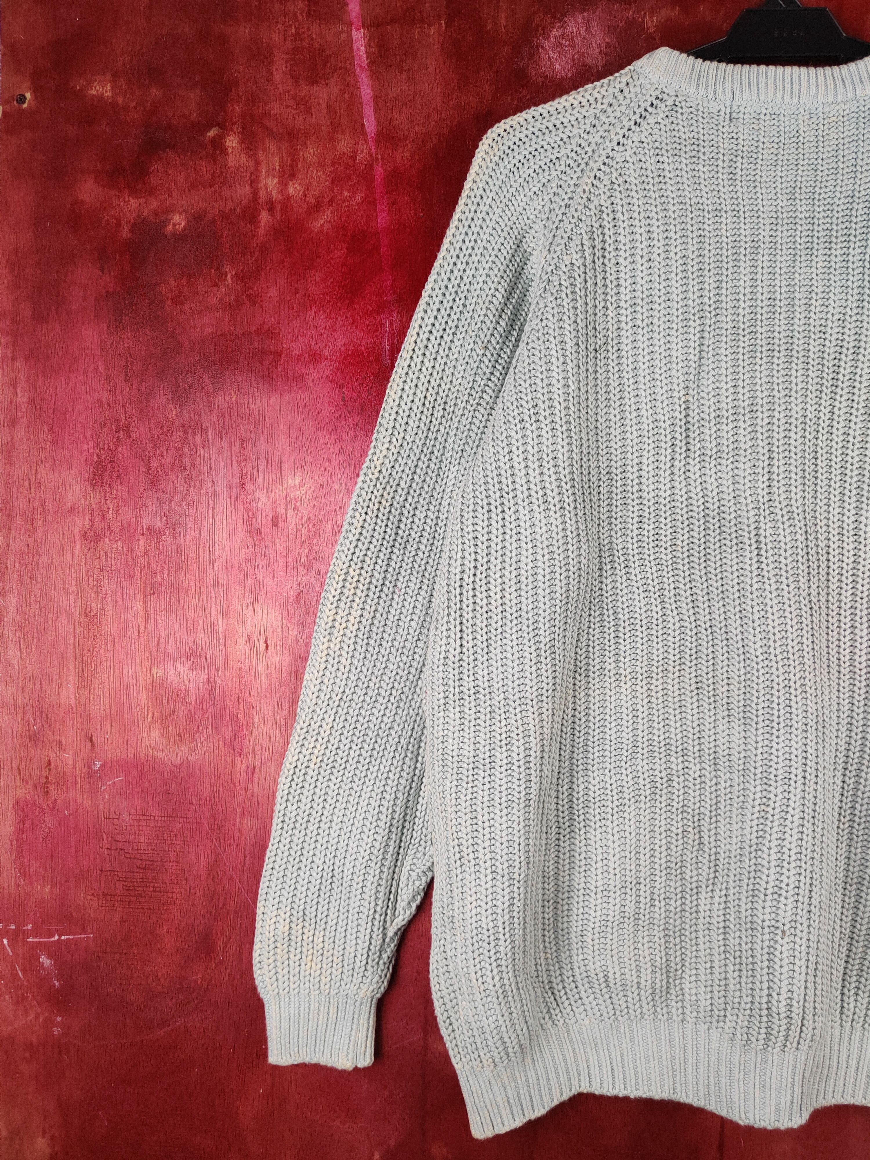 Homespun Knitwear × Japanese Brand × Vintage Wonder Stafe Blue Faded Knitwear Sweatshirts #S2373 Size XL / US 12-14 / IT 48-50 - 8 Thumbnail
