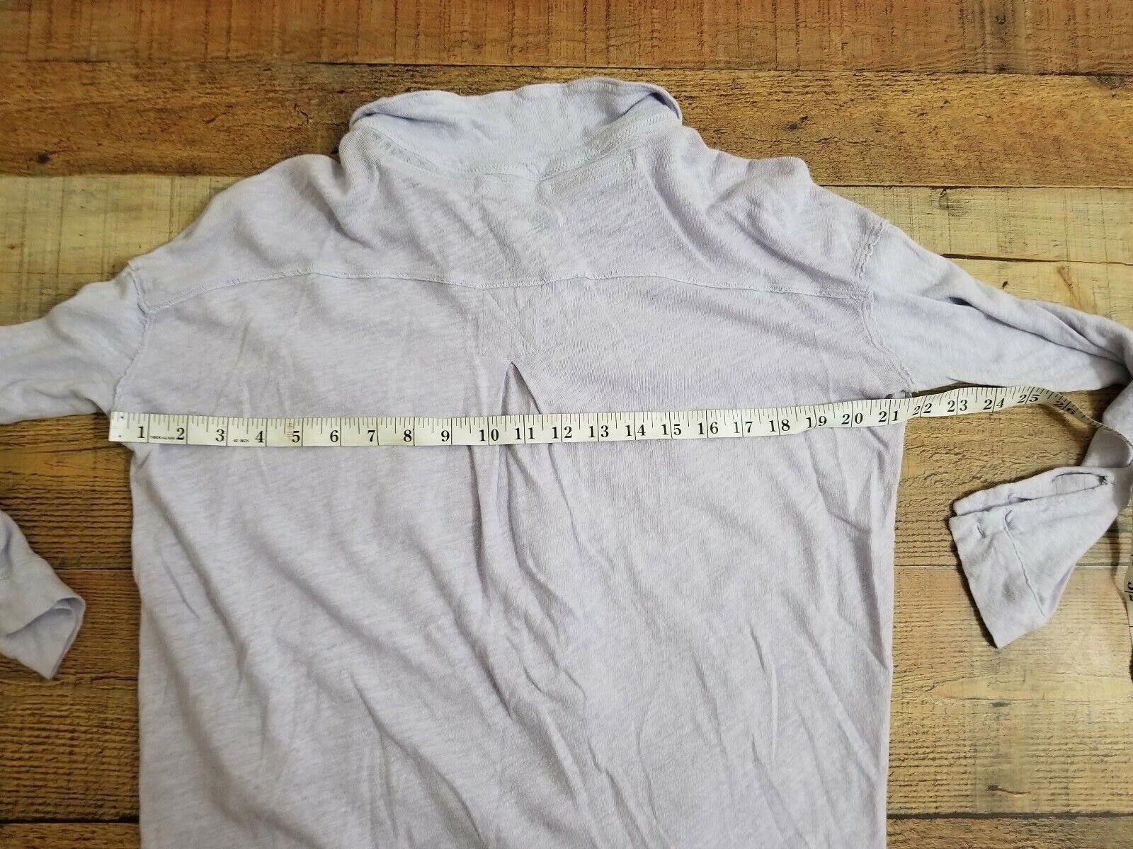 Designer We The Free Top Size Small Lavender Purple Button Down Linen Size S / US 4 / IT 40 - 3 Thumbnail