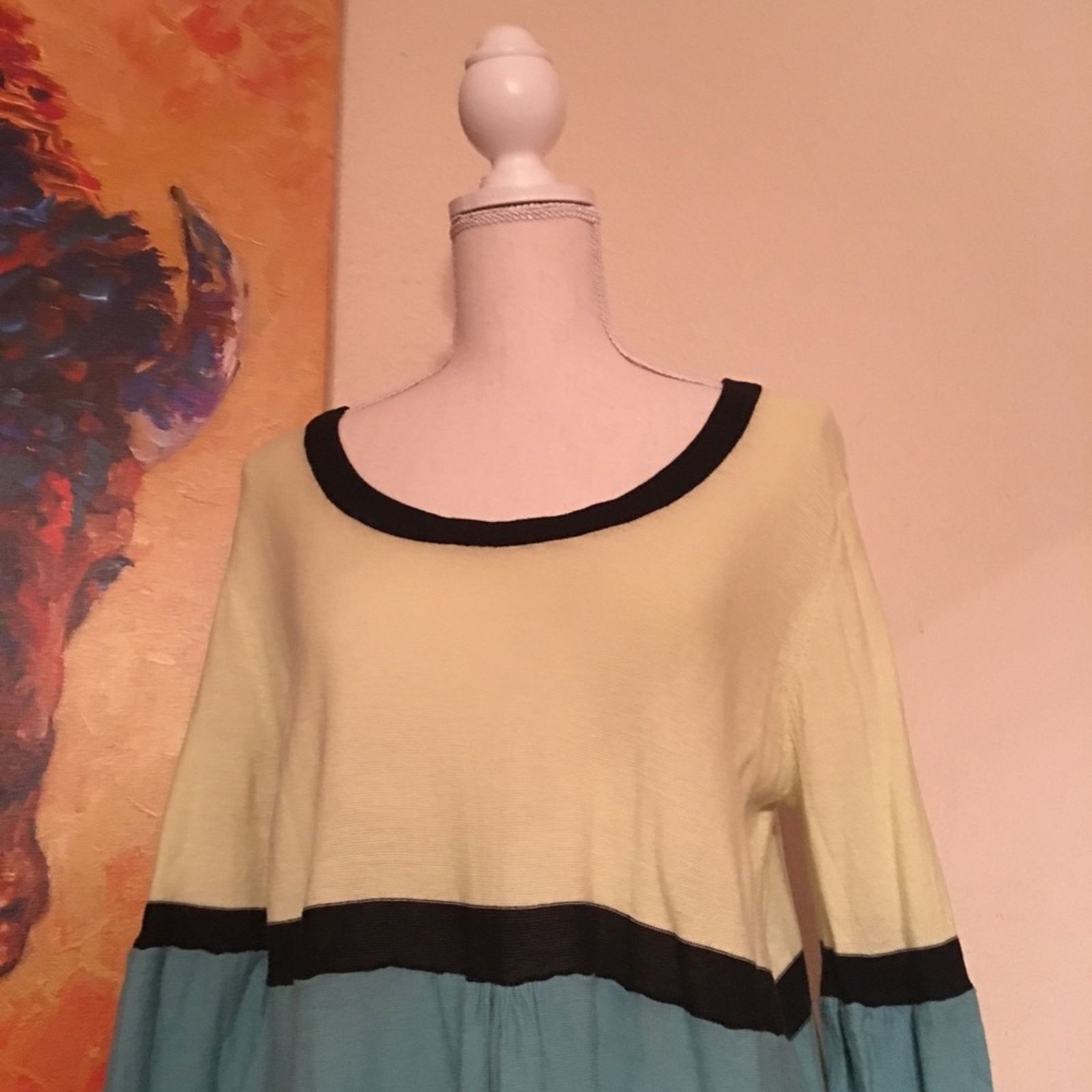 Sonoma Sonoma Lifestyle color block Tunic Top dress L Size L / US 10 / IT 46 - 3 Thumbnail