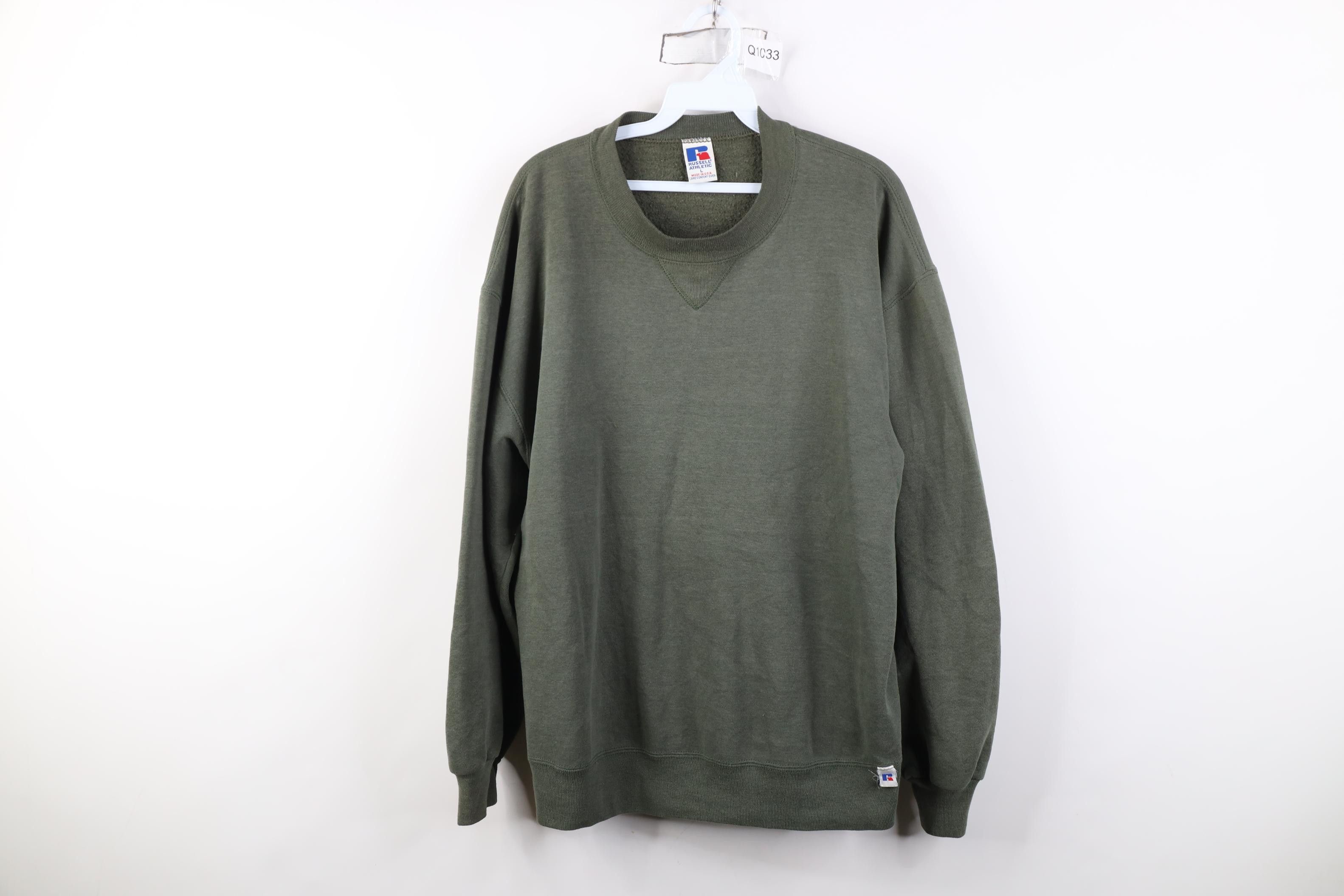 Russell Athletic Vintage 90s Russell Athletic Crewneck Sweatshirt Green USA Size US L / EU 52-54 / 3 - 1 Thumbnail
