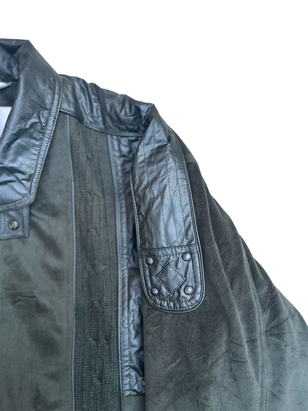 Japanese Brand × Nicole Club Nicole St. Gilles Green Synthetic Leather Jacket Size US M / EU 48-50 / 2 - 6 Thumbnail