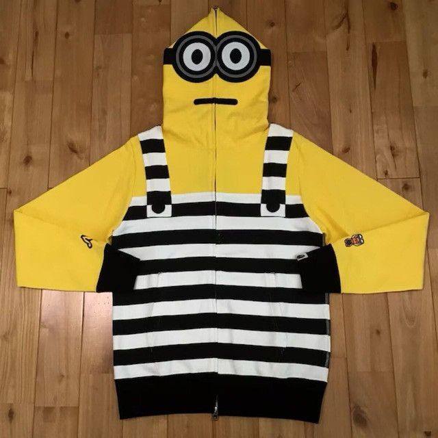 Bape BAPE × Minions Milo Full Zip Hoodie a bathing ape Size US S / EU 44-46 / 1 - 1 Thumbnail