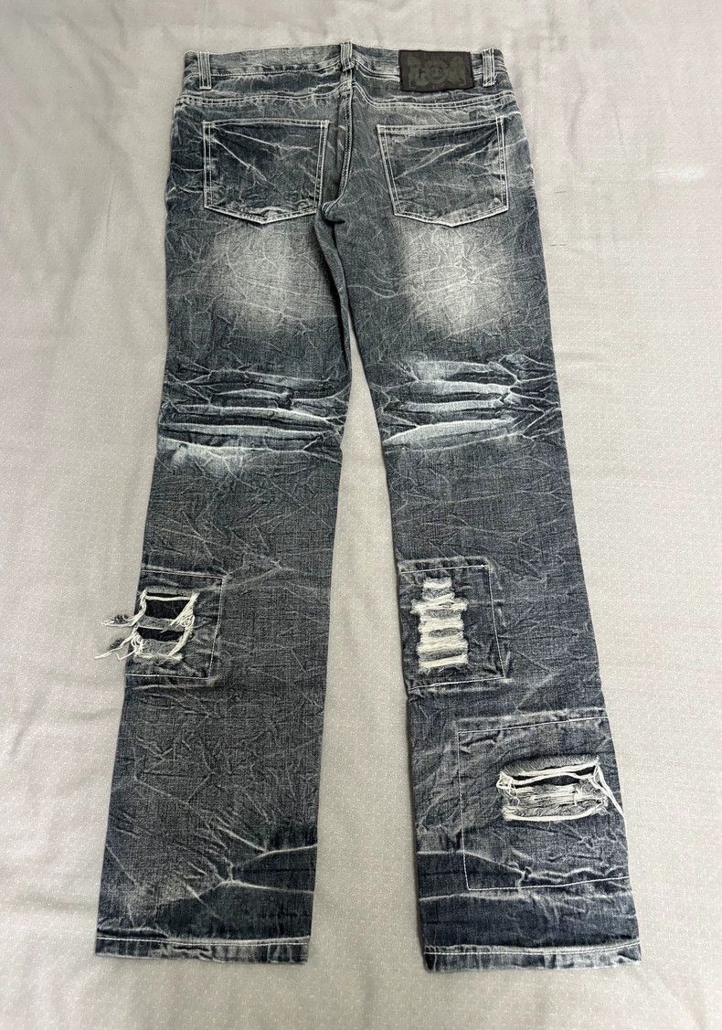 Yohji Yamamoto Vintage Distressed Denim Jeans with Patches-2506 Size 33" - 2 Thumbnail