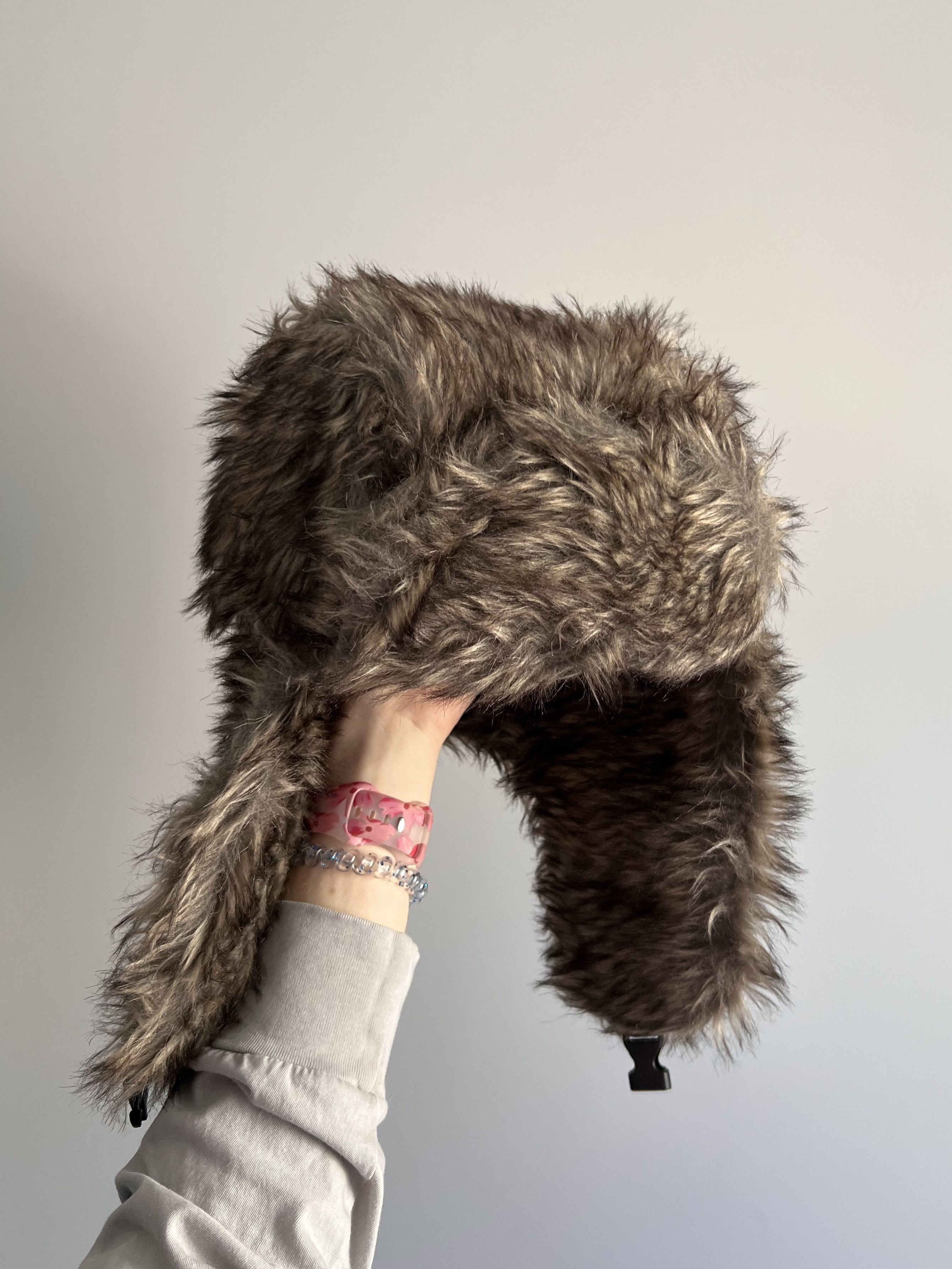 Other Vintage Y2k Mohair Fuzzy Hat Ushanka Punk Winter Size ONE SIZE - 6 Thumbnail