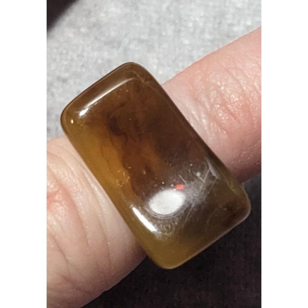 Other Brown Mottled Abstract Chunky Fashion Ring Size 5 3/4 Size ONE SIZE - 6 Thumbnail