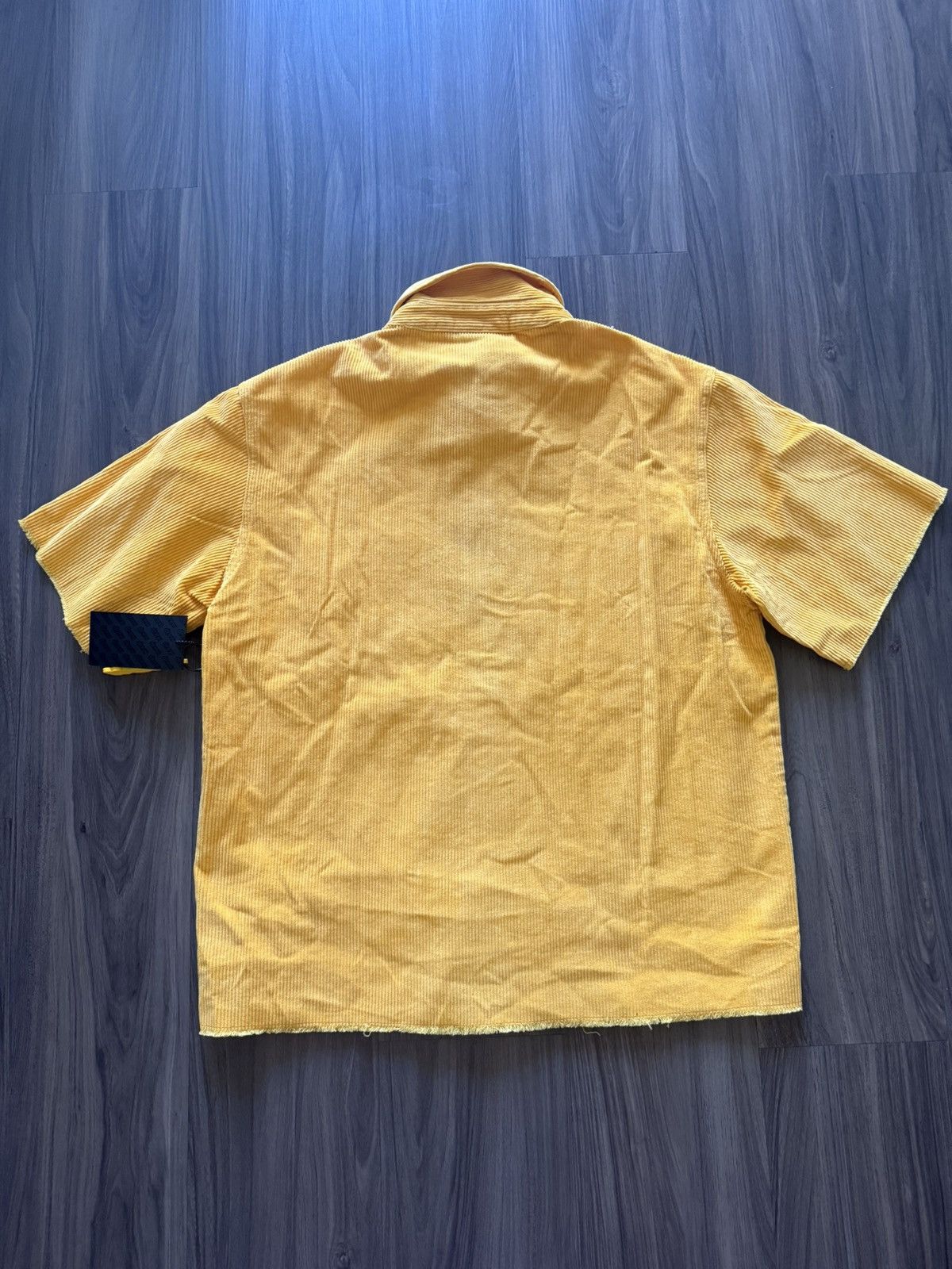 Drew House Drew House Yellow Corduroy Button-Up Shirt Smiley Logo S Size US S / EU 44-46 / 1 - 5 Thumbnail