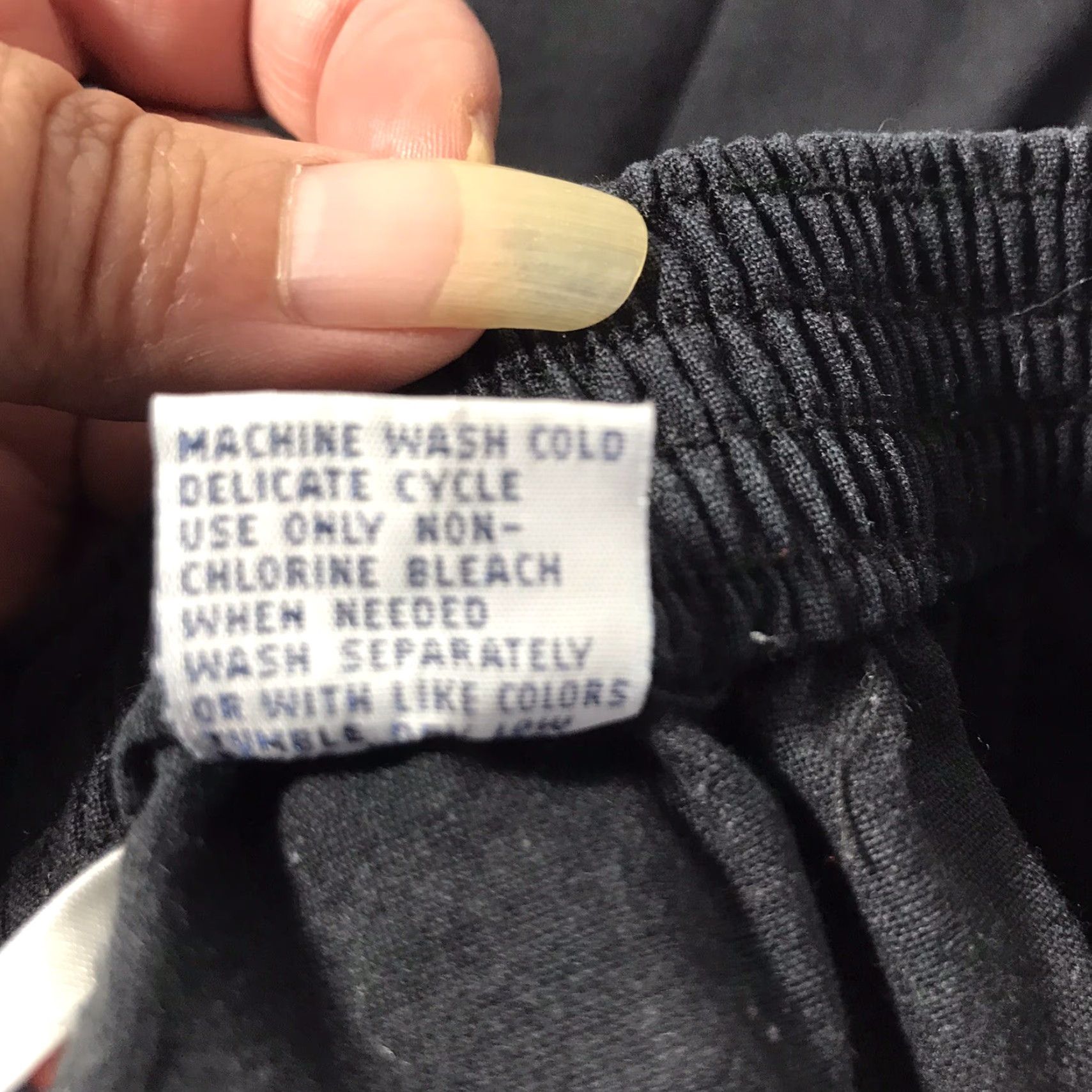 Vintage Allison Smith Black Pull On Pants Women's Size 8 Wide-Leg Stretch Comfort Travel Workwear Size 30" / US 8 / IT 44 - 5 Thumbnail
