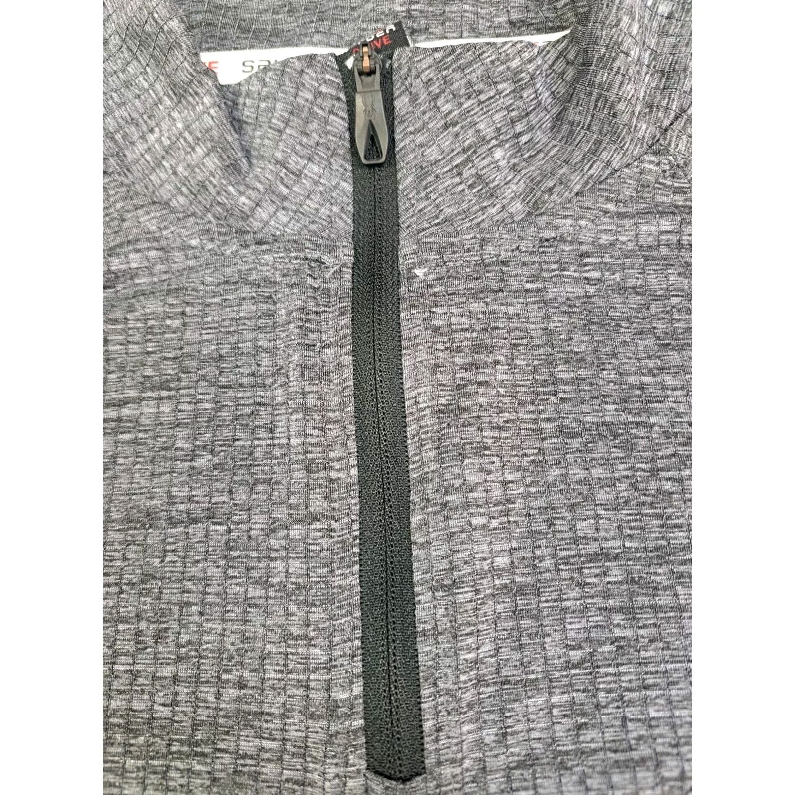 Spyder Spyder Mens Active Pro WB 1/4 Zip Pullover Long Sleeve Gray Black XL Casual Outdoor Activewear列表 Size US XL / EU 56 / 4 - 5 Thumbnail