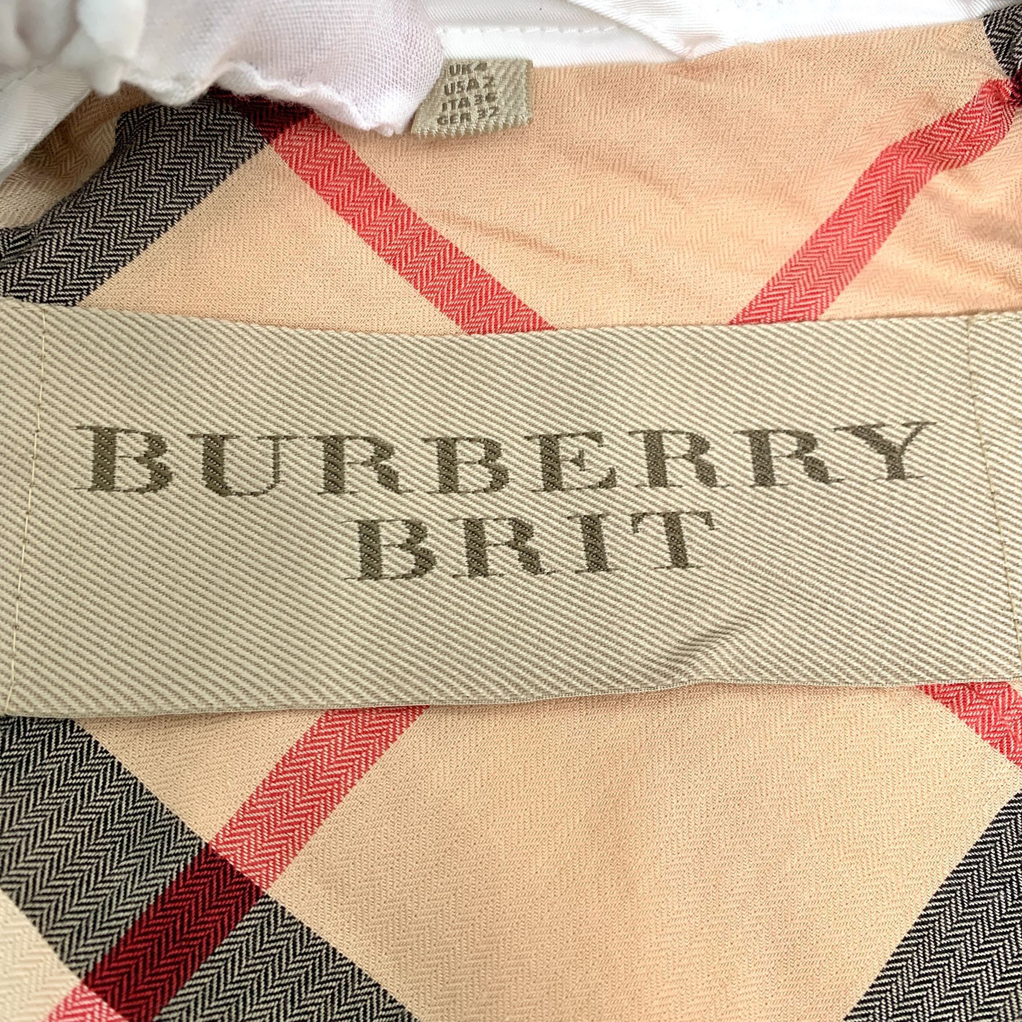 Burberry Burberry Brit White Belted Trench Coat (Size 36/XS) Size XS / US 0-2 / IT 36-38 - 3 Thumbnail