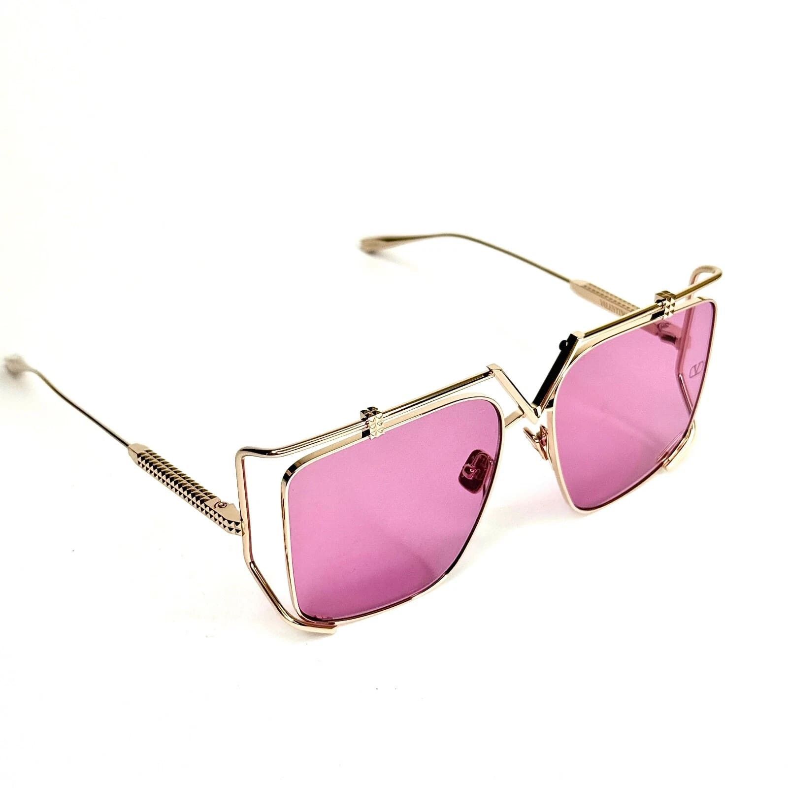 Valentino VALENTINO V LIGHT VLS116 Gold Titanium VLS 116C Sunglass Size ONE SIZE - 6 Thumbnail