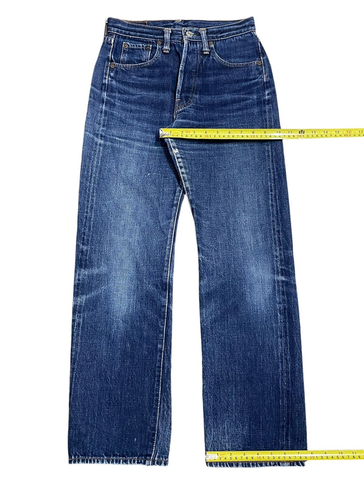 Denime Vintage Denime Japan Selvedge Button Fly Blue Wash Jeans Size US 27 - 20 Thumbnail