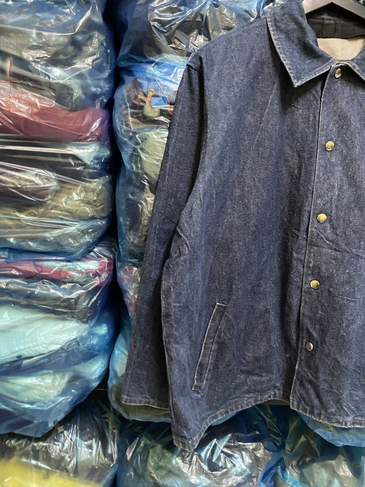 Other VINTAGE DENIM COACH JACKET Size US M / EU 48-50 / 2 - 5 Thumbnail