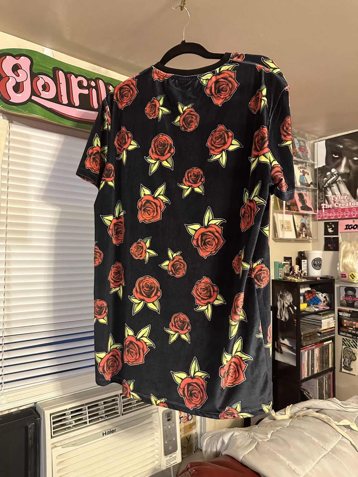Asos ASOS: Floral Rose Velvet Shirt Size US M / EU 48-50 / 2 - 2 Thumbnail