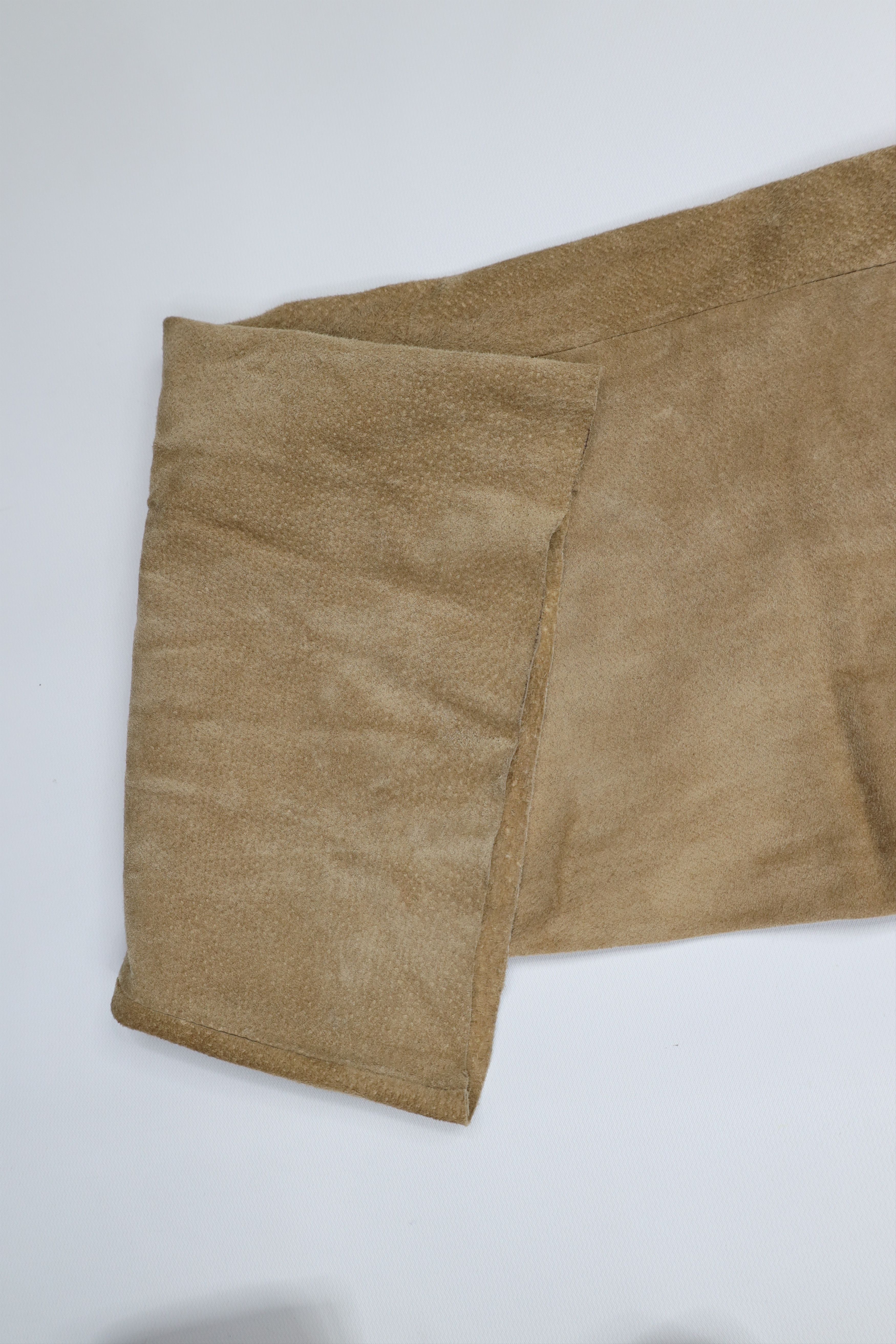 Vintage Vintage 90s Streetwear Wide Leg Suede Leather Cargo Pants Size 36" / US 14 / IT 50 - 6 Thumbnail
