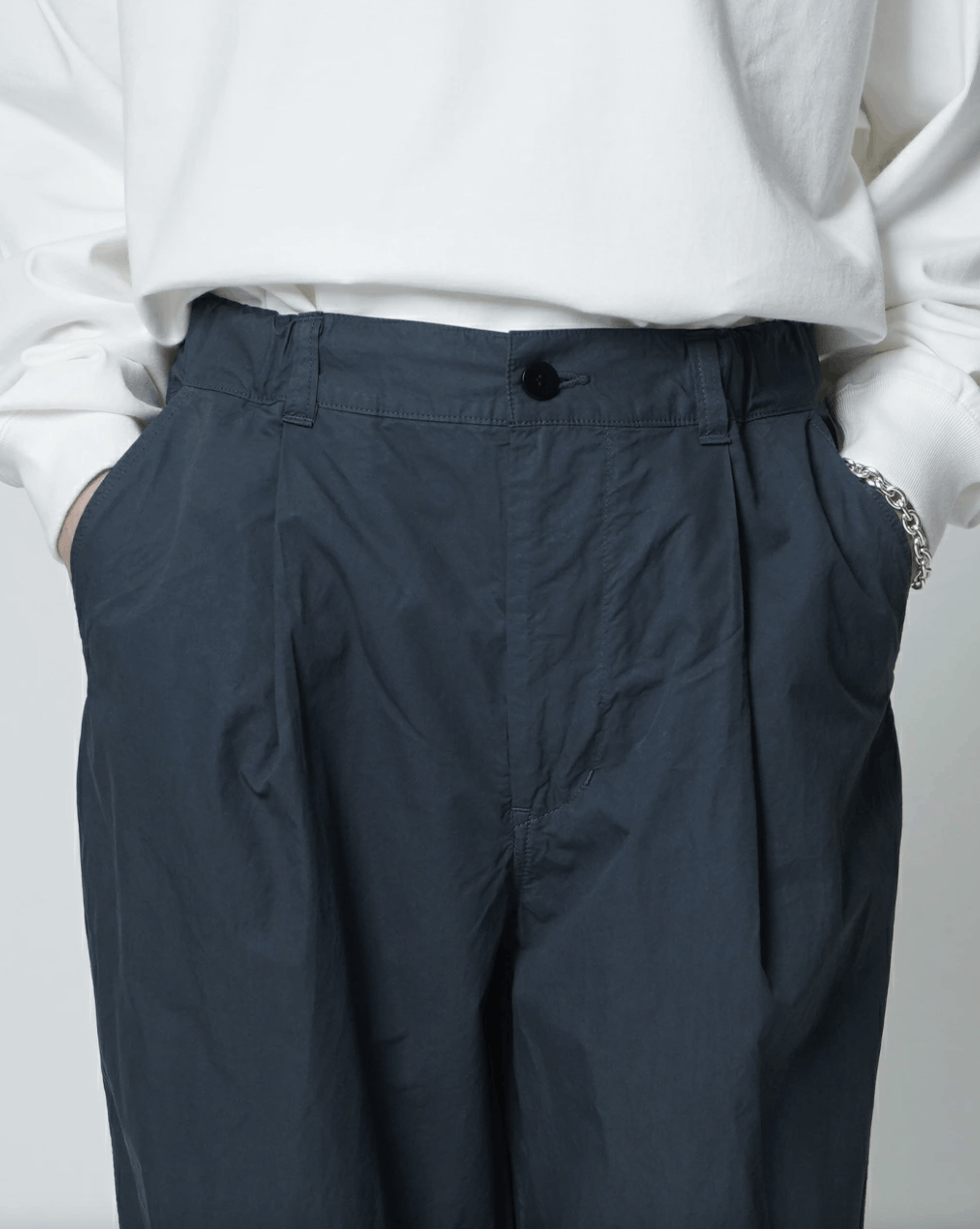 STILL BY HAND STILL BY HAND PT03241 GARMENT-DYE DEEP TUCK PANTS Size US 32 / EU 48 - 2 Thumbnail