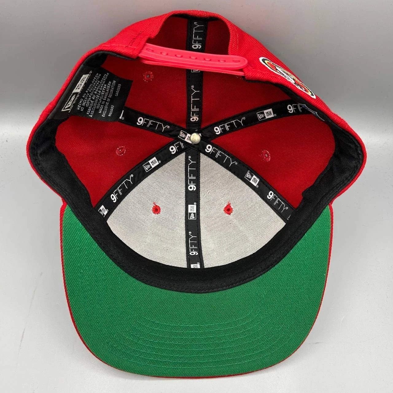 New Era San Francisco 49ers Hat Men Red NFL Snap Back Cap Size ONE SIZE - 2 Thumbnail