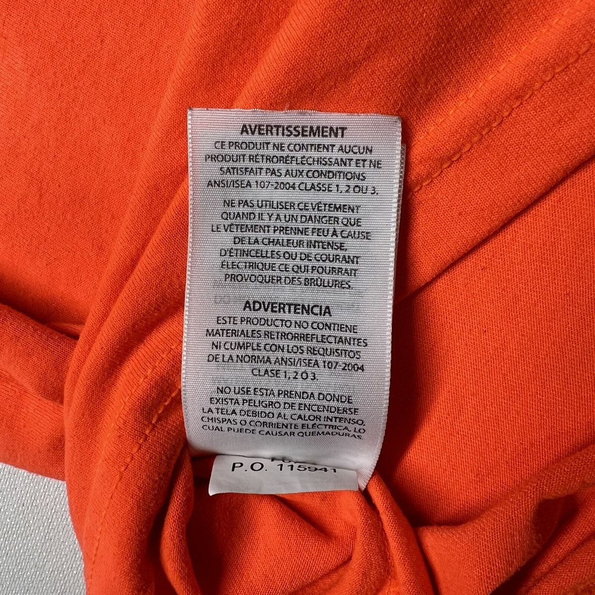 Carhartt Carhartt Tee Shirt Orange High Visibility Chest Pocket Logo Size US S / EU 44-46 / 1 - 16 Thumbnail
