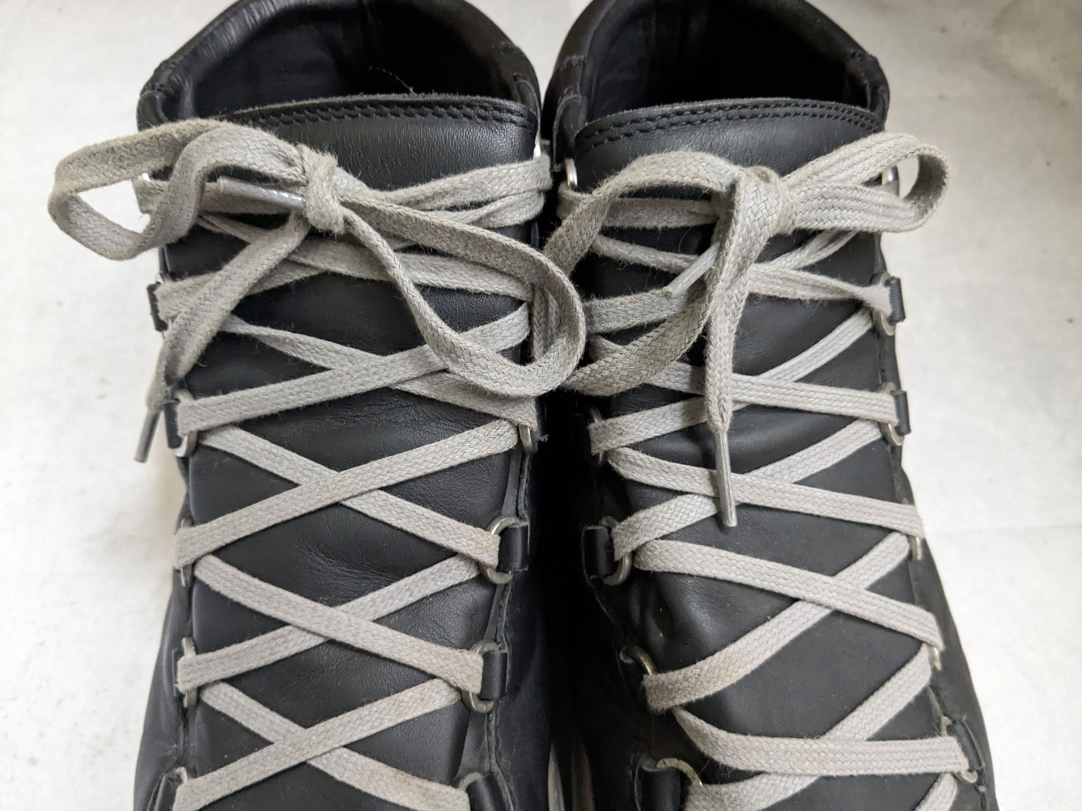 Balenciaga Balenciaga Arena Sneakers Black Gray 13 High Tops Leather Size US 13 / EU 46 - 6 Thumbnail
