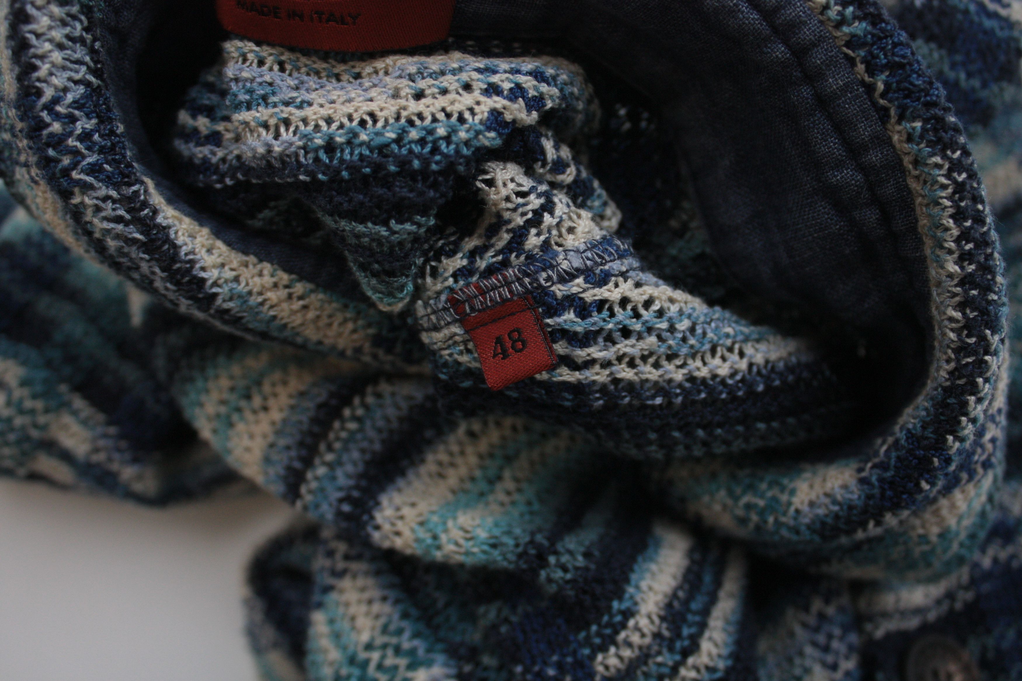 Missoni Missoni Blue Knitted Shirt Men's 48 Size US M / EU 48-50 / 2 - 8 Thumbnail