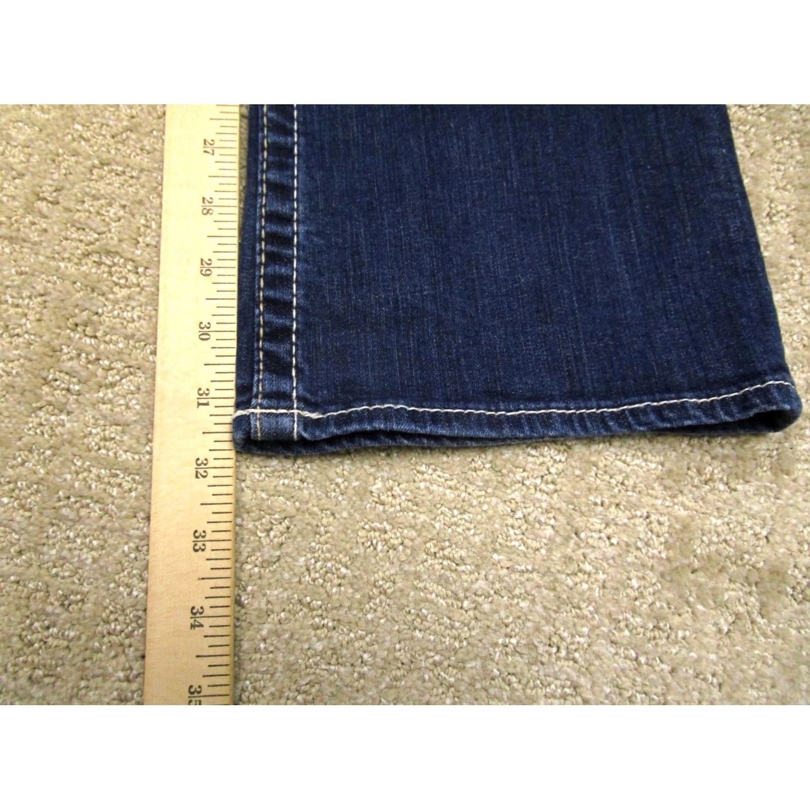 Denime BIG STAR Jeans Women 29 Blue Low Rise Bootcut Western Remy Denim Dark Wash Pants Size 29" - 7 Thumbnail