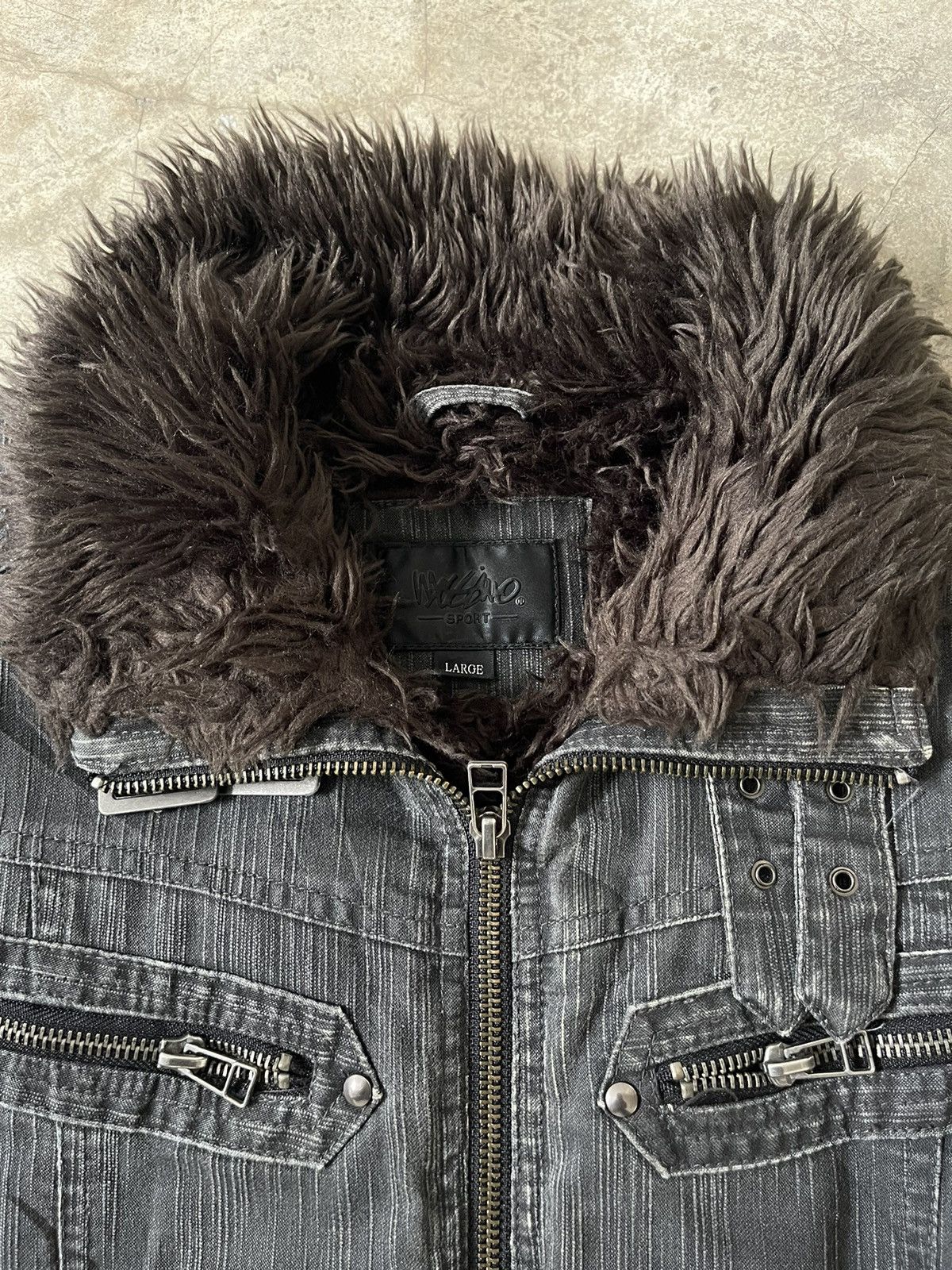 Mossimo Y2K Mossimo Fur Rider Jacket Gothic Opium Style LGB Japanese Size US L / EU 52-54 / 3 - 6 Thumbnail
