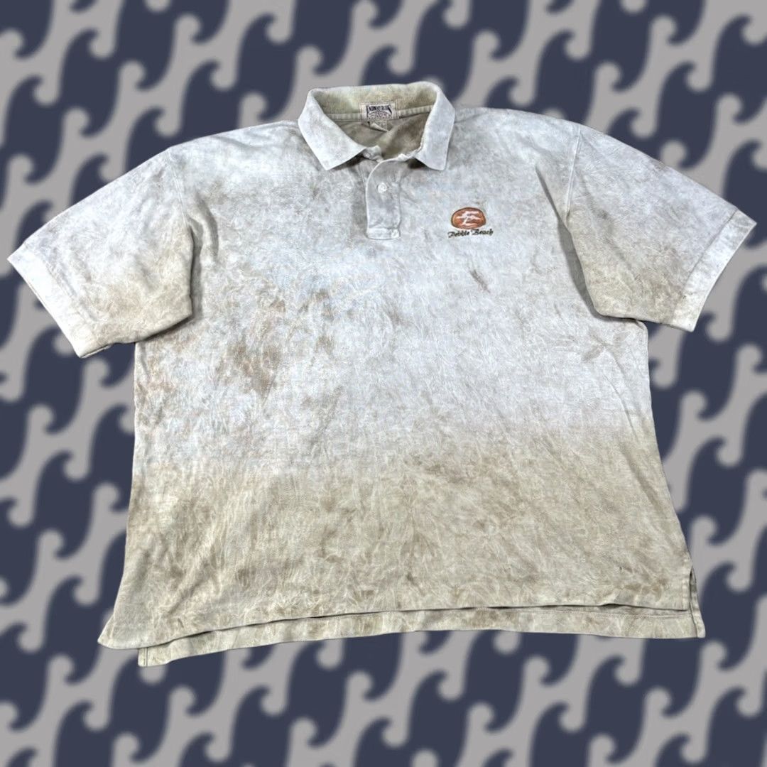 Vintage VTG Pebble Beach Golf Polo Shirt Beige Brushed Dye Fairways Golf • Size Large Size US L / EU 52-54 / 3 - 1 Thumbnail