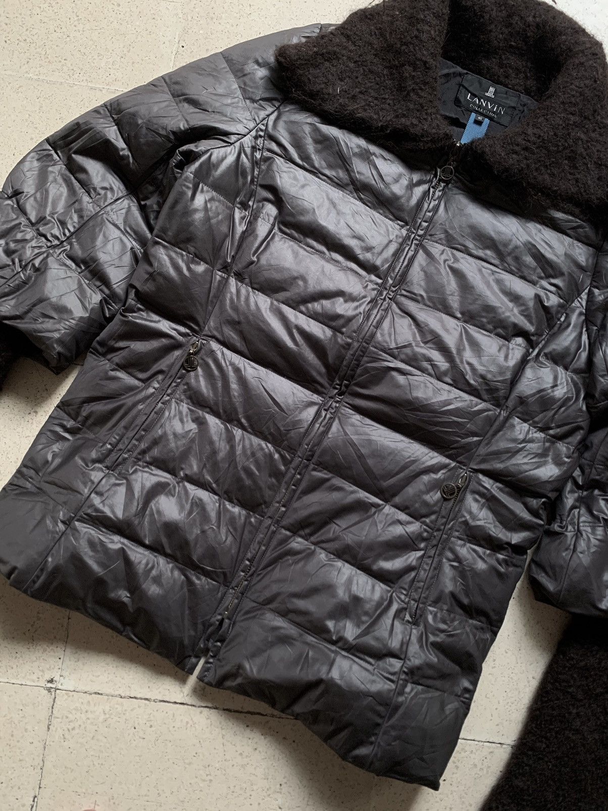 Le Grande Bleu (L.G.B.) Lanvin Faux fur bono puffer jacket Size US M / EU 48-50 / 2 - 2 Thumbnail