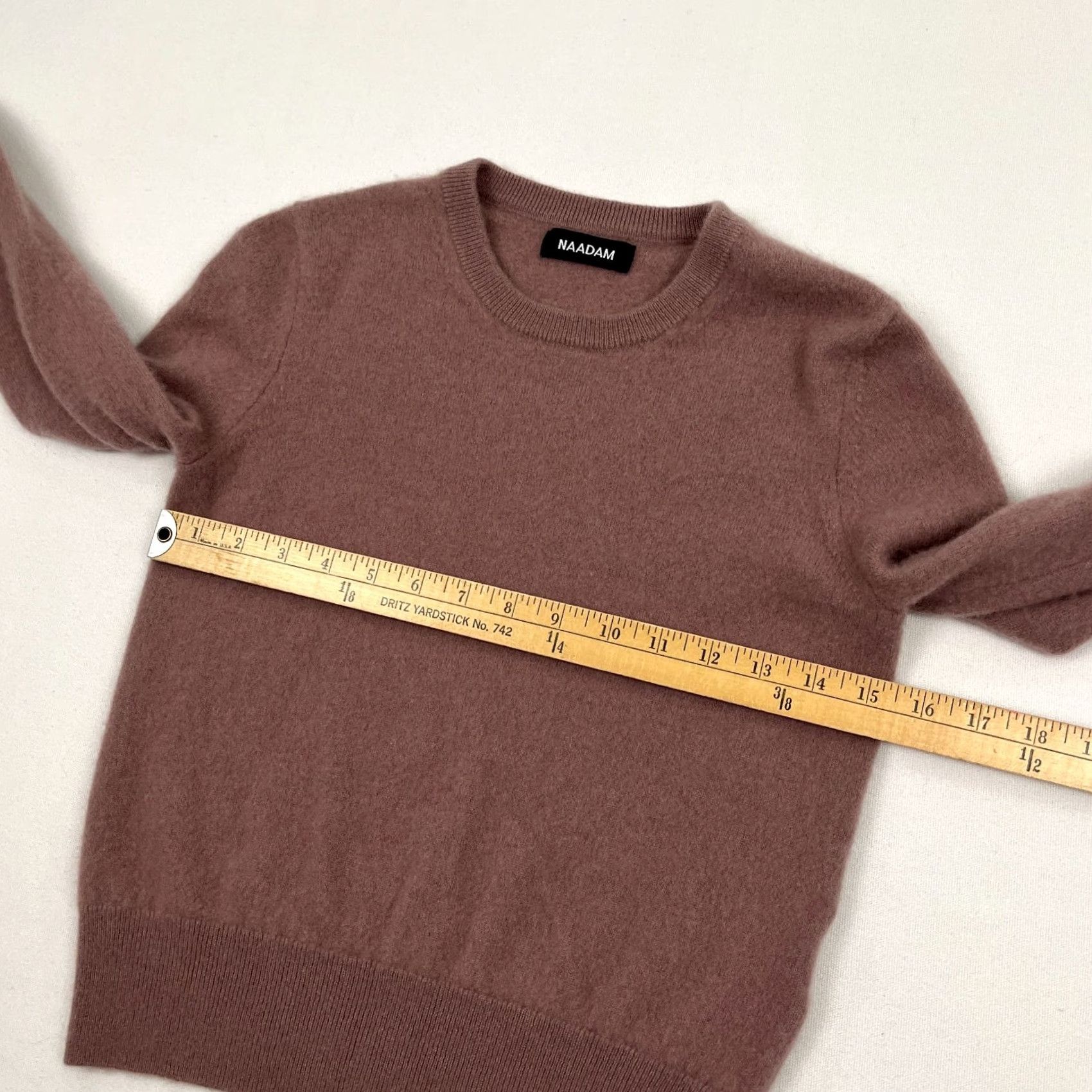 NAADAM VINTAGE Naadam Cashmere Sweater Womens 2XS Brown Crew Pullover Old Money Quiet Luxe Prep Size XXS / US 00 / IT 34 - 6 Thumbnail
