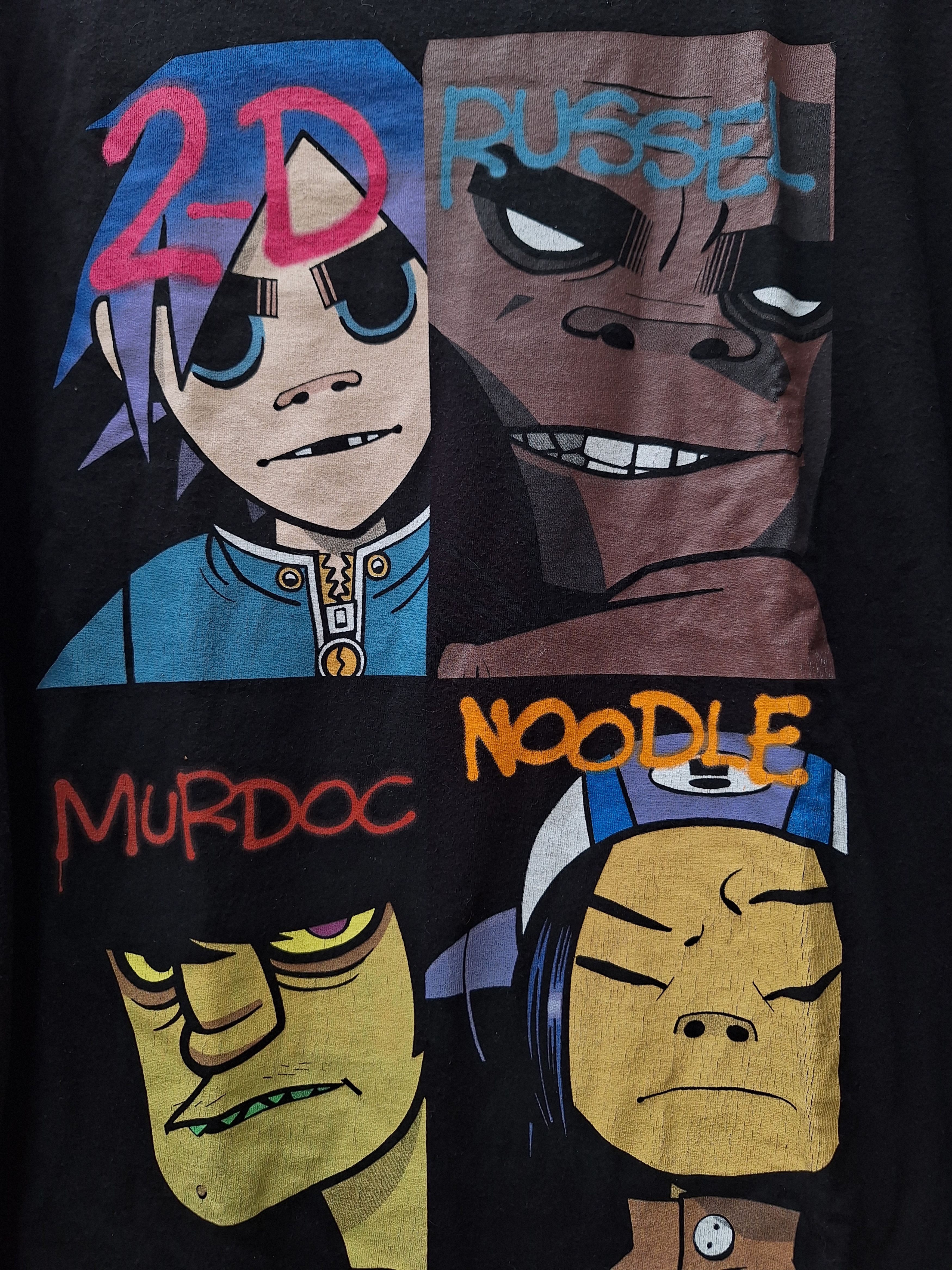 Band Tees 🔥RARE🔥 Vintage Gorillaz longsleeve 00s art humanz album Size US XL / EU 56 / 4 - 2 Thumbnail
