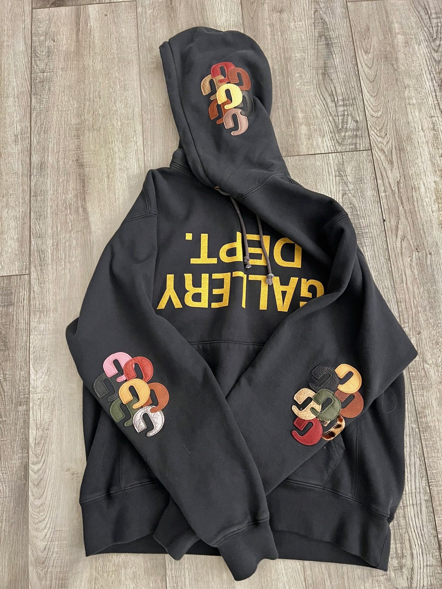 image of Gallery Dept Gallery Department G Patch Hooded Sweatshirt Black Medium, Men's