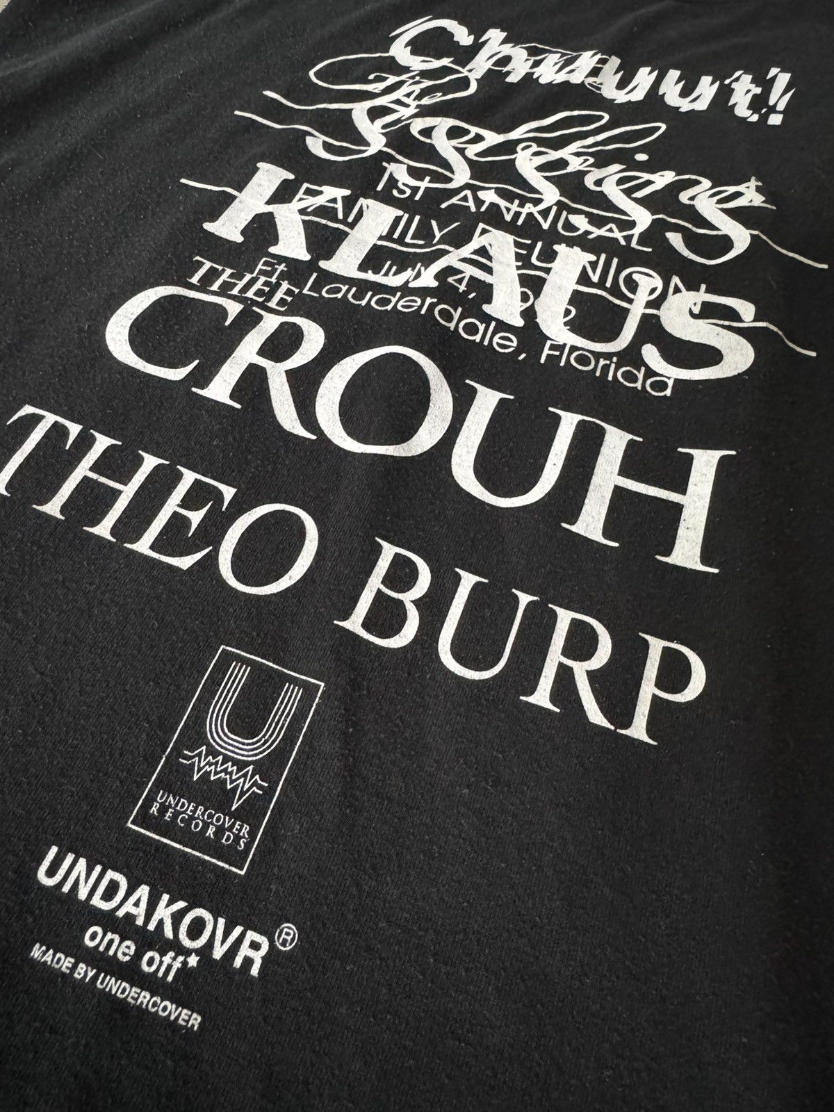 Undercover ARCHIVE 06 UNDERCOVER UNDAKOVR ONE OFF GRAPHIC BAND T