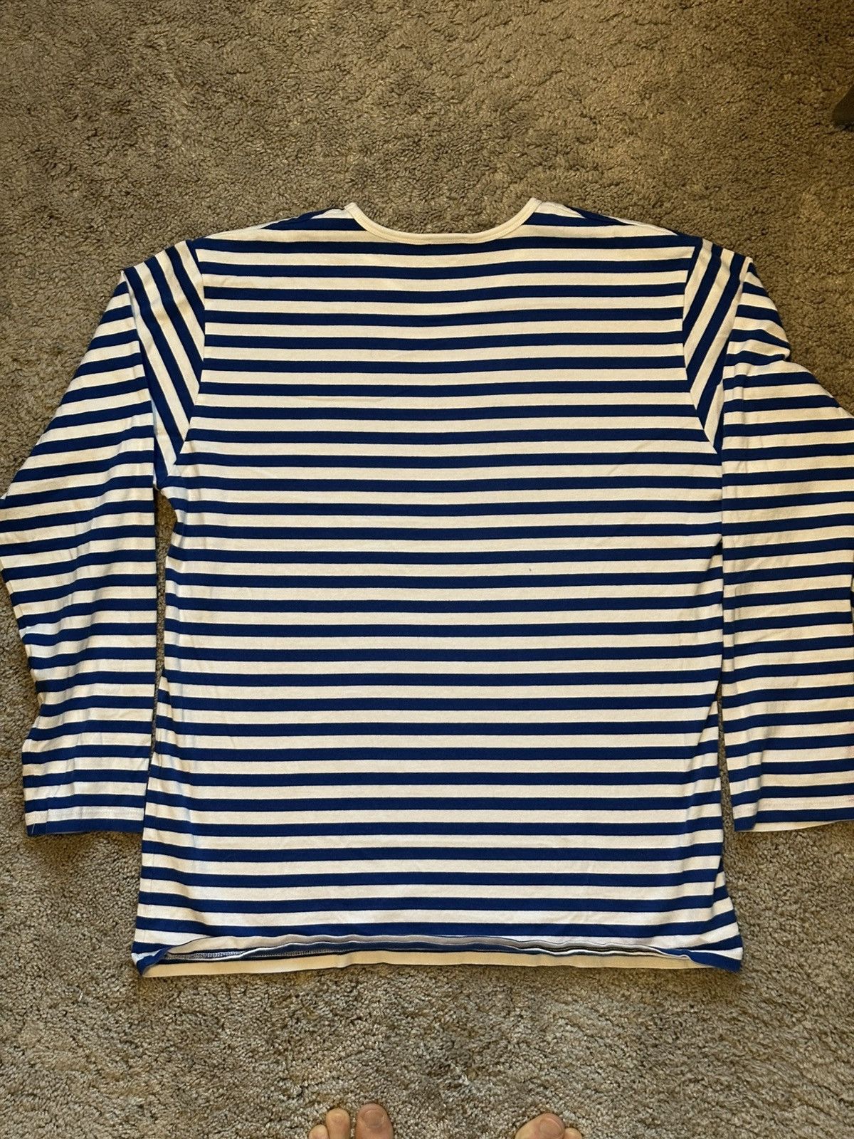 Marimekko Marimekko Blue White Stripe Long Sleeve Size US M / EU 48-50 / 2 - 2 Thumbnail