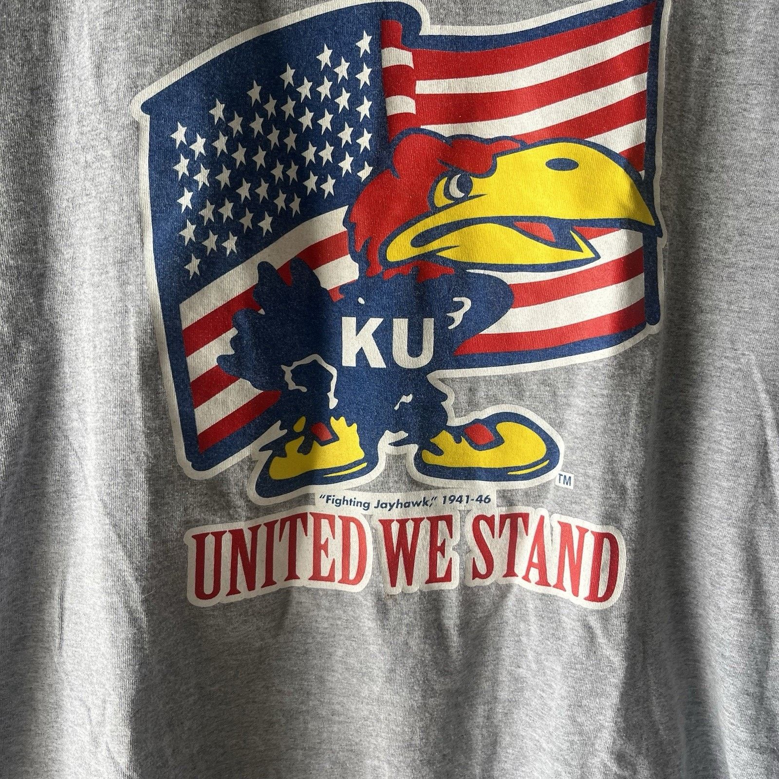 Delta Vintage KU Jayhawks United We Stand Delta Pro Weight Men’s Size US XL / EU 56 / 4 - 3 Thumbnail
