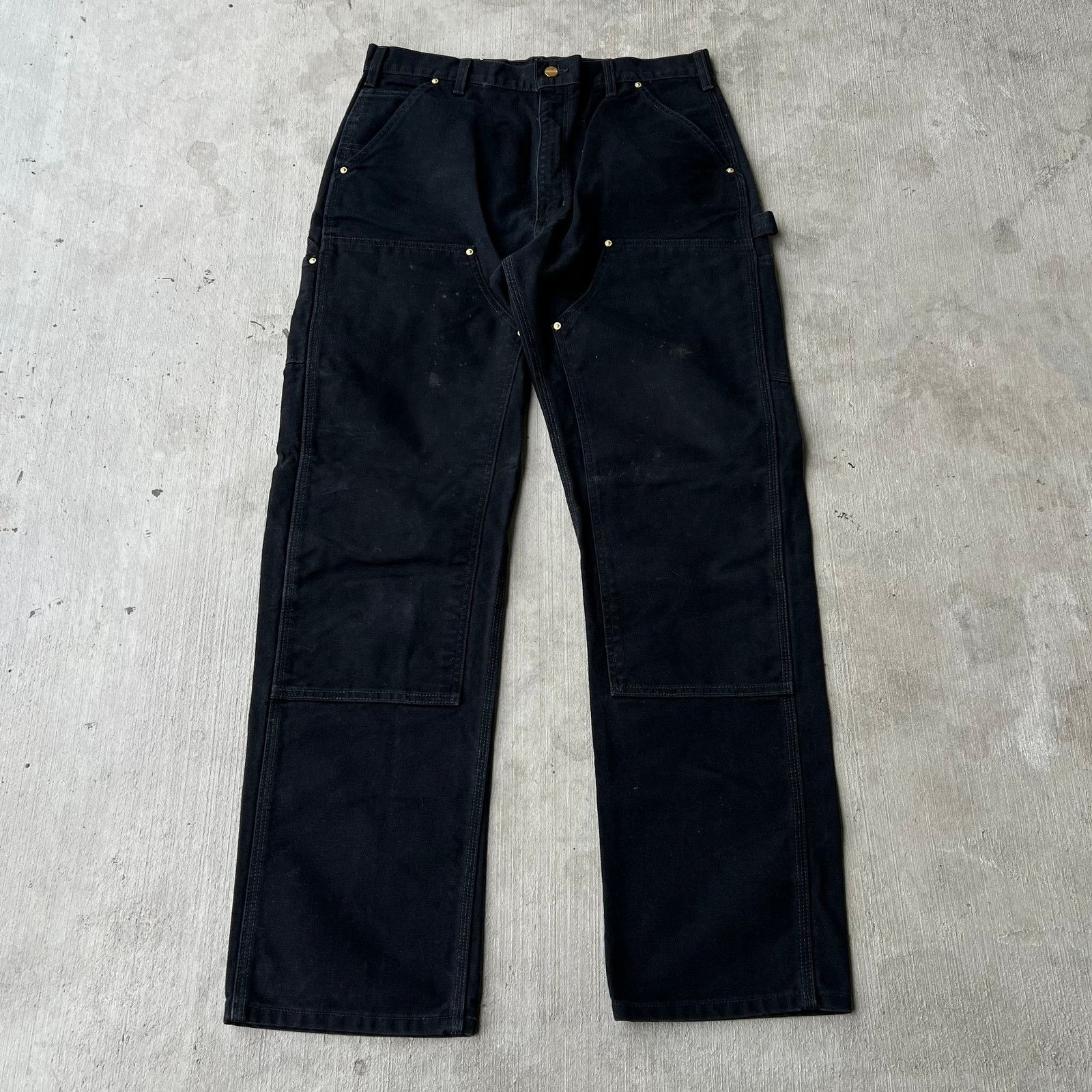 Carhartt × Vintage Carhartt black double knee work wear carpenter pants Size US 34 / EU 50 - 1 Thumbnail