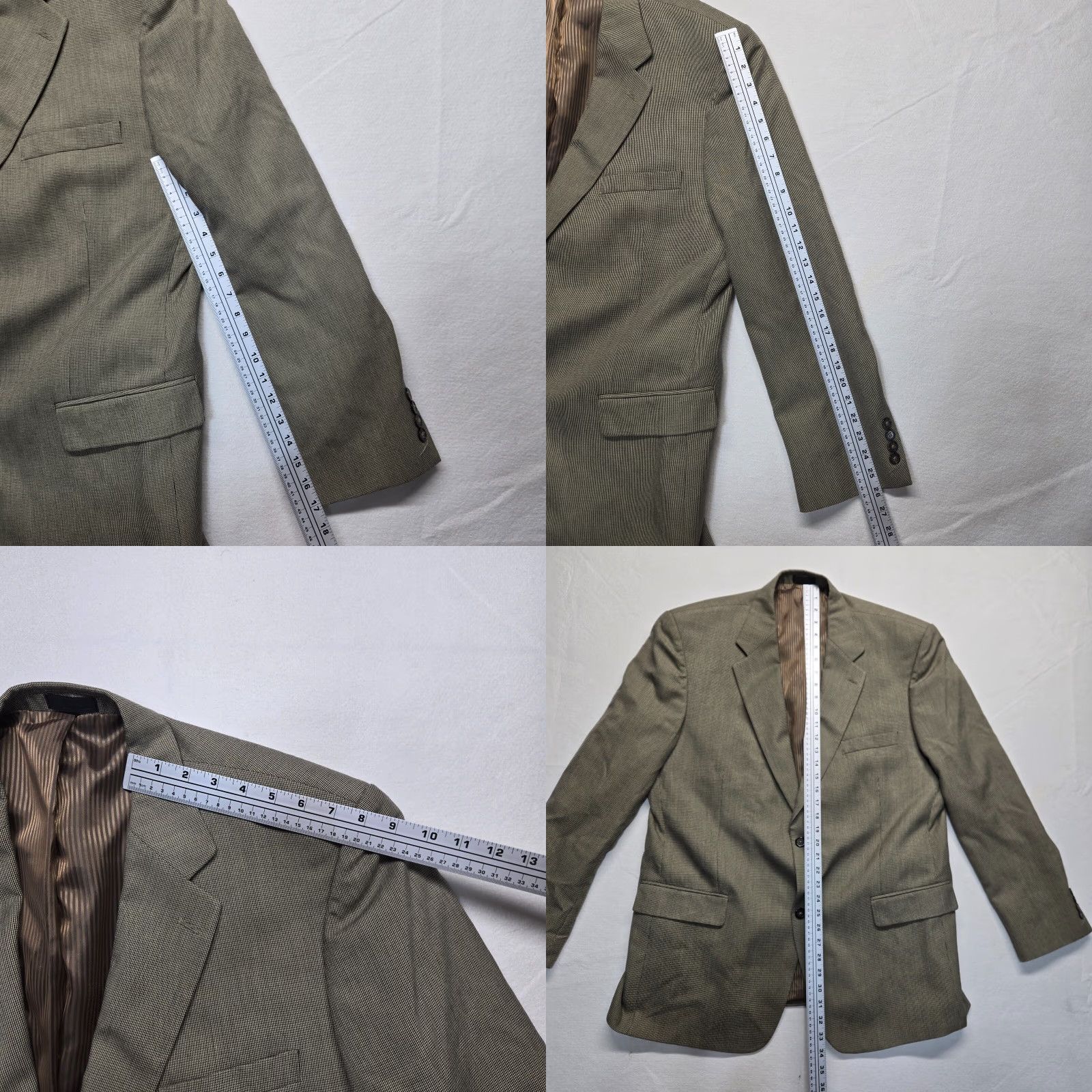 Vintage Lu Strada Blazer / Suit Jacket Men Brown 46 L Long Casual Jacket - Polyester - 46 Adults Mens Size 46R - 8 Thumbnail