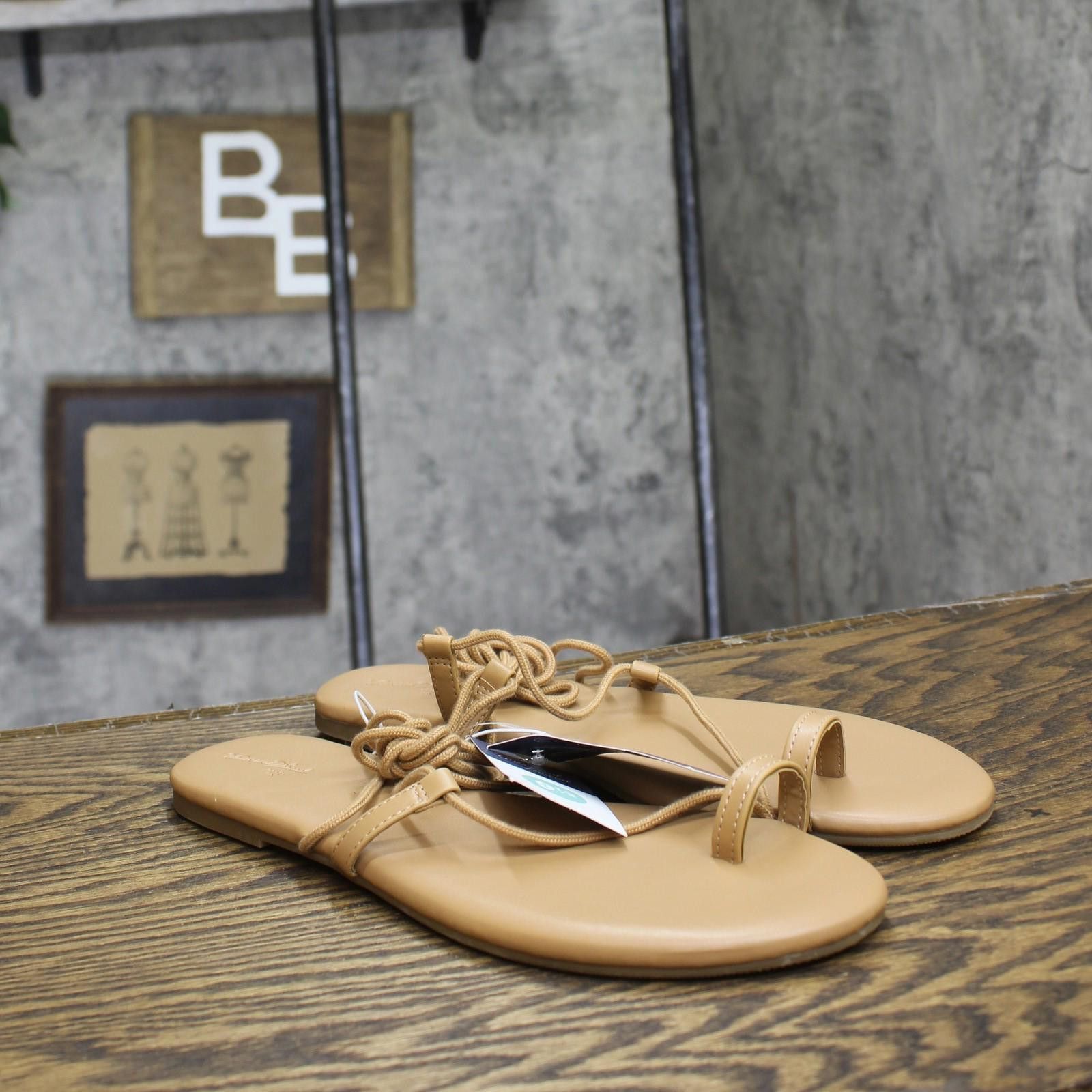 Designer Nwt Universal Thread Ring Sandals 93708831 Tan Brown 9.5m Size US 9.5 / IT 39.5 - 1 Thumbnail