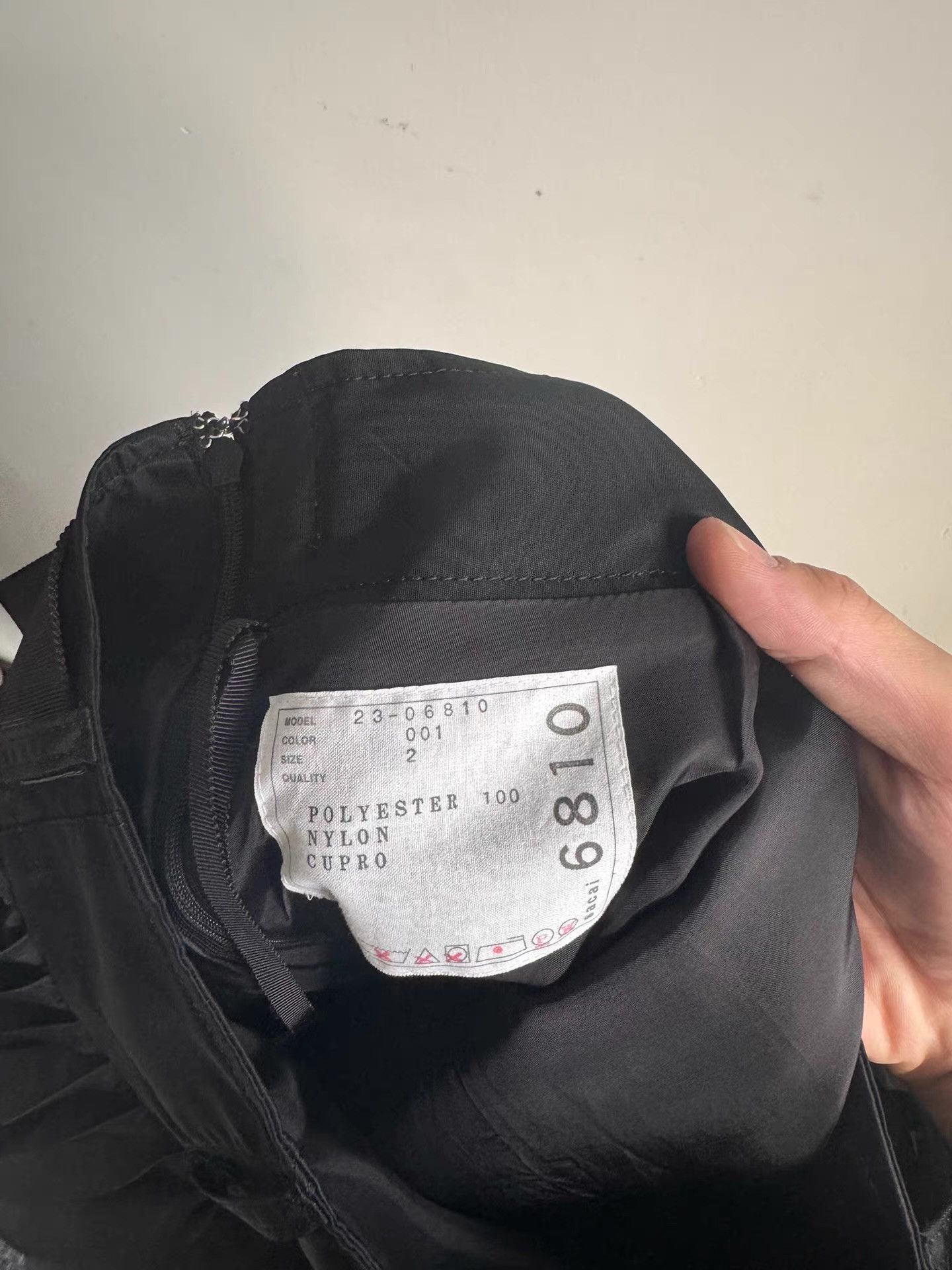 Sacai Sacai Black Deconstructed Panel Pleated Skirt Q17 Size M / US 6-8 / IT 42-44 - 3 Thumbnail