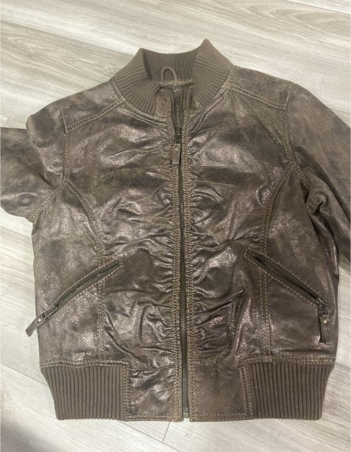 If Six Was Nine × Japanese Brand × Le Grande Bleu (L.G.B.) Vintage Japanese Ifsixwasnine Style Leather Bomber Jacket Size US S / EU 44-46 / 1 - 3 Thumbnail