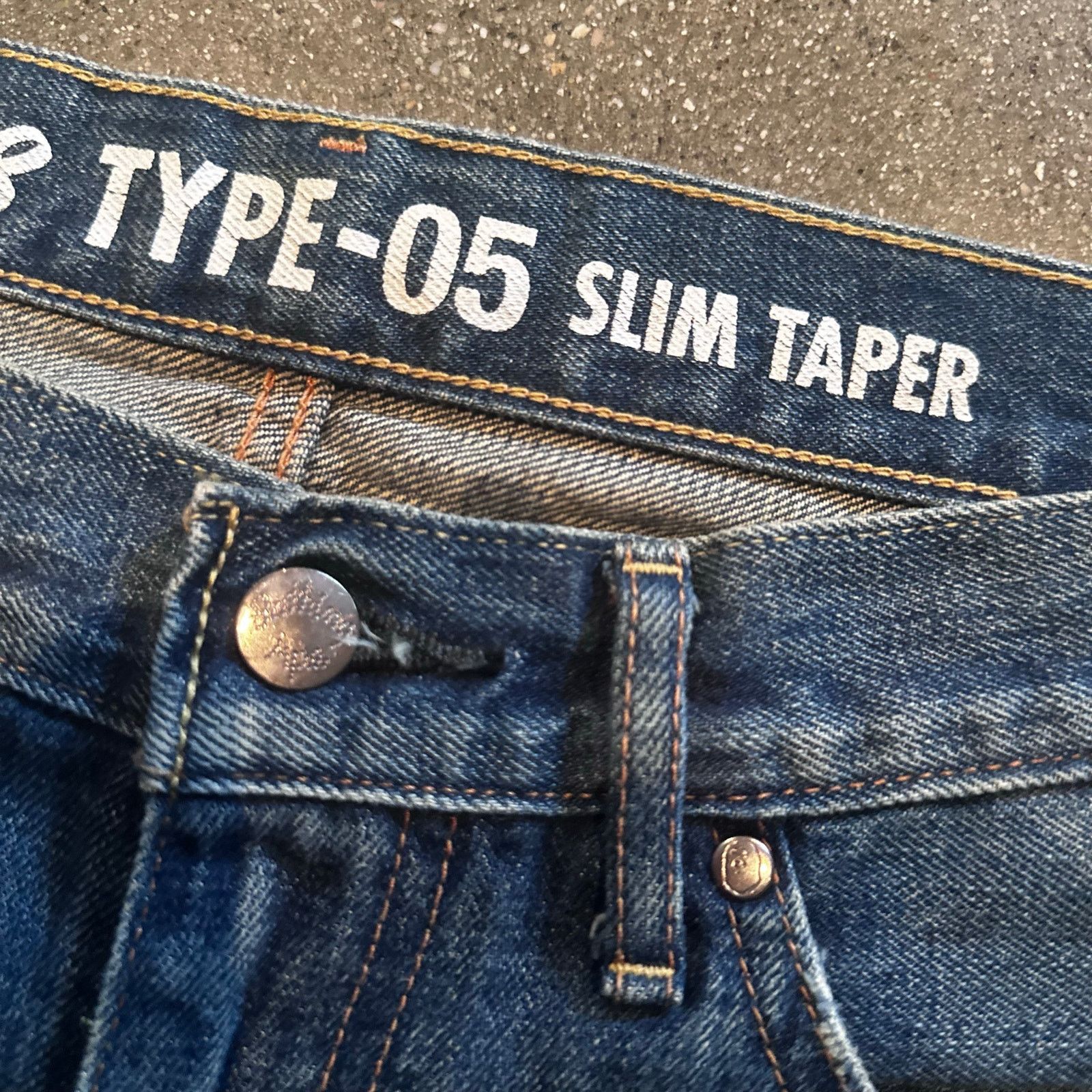 Bape 08 Bathing Ape paint splatter logo design washed denim jeans Size US 34 / EU 50 - 4 Thumbnail
