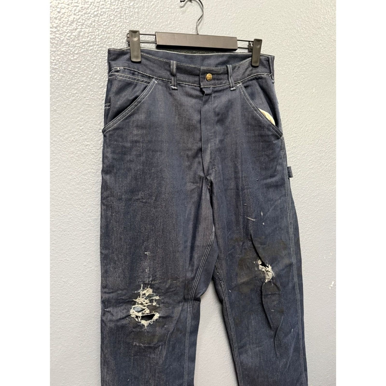 Sears VINTAGE Sears Sanforized Blue Cotton Men’s Carpenter Pants Sz 30 Size US 30 / EU 46 - 5 Thumbnail