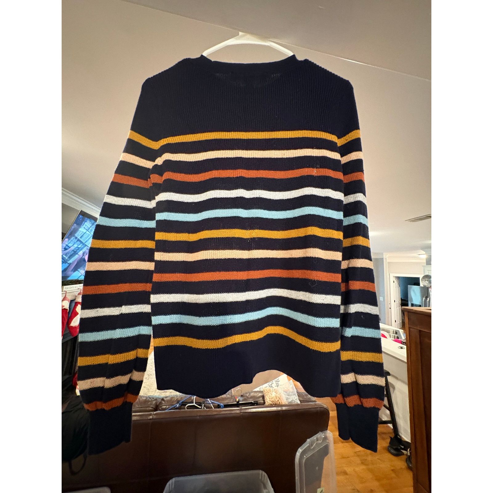 Loft LOFT Women’s Striped Knit Sweater Size Small Long Sleeve Size S / US 4 / IT 40 - 2 Thumbnail