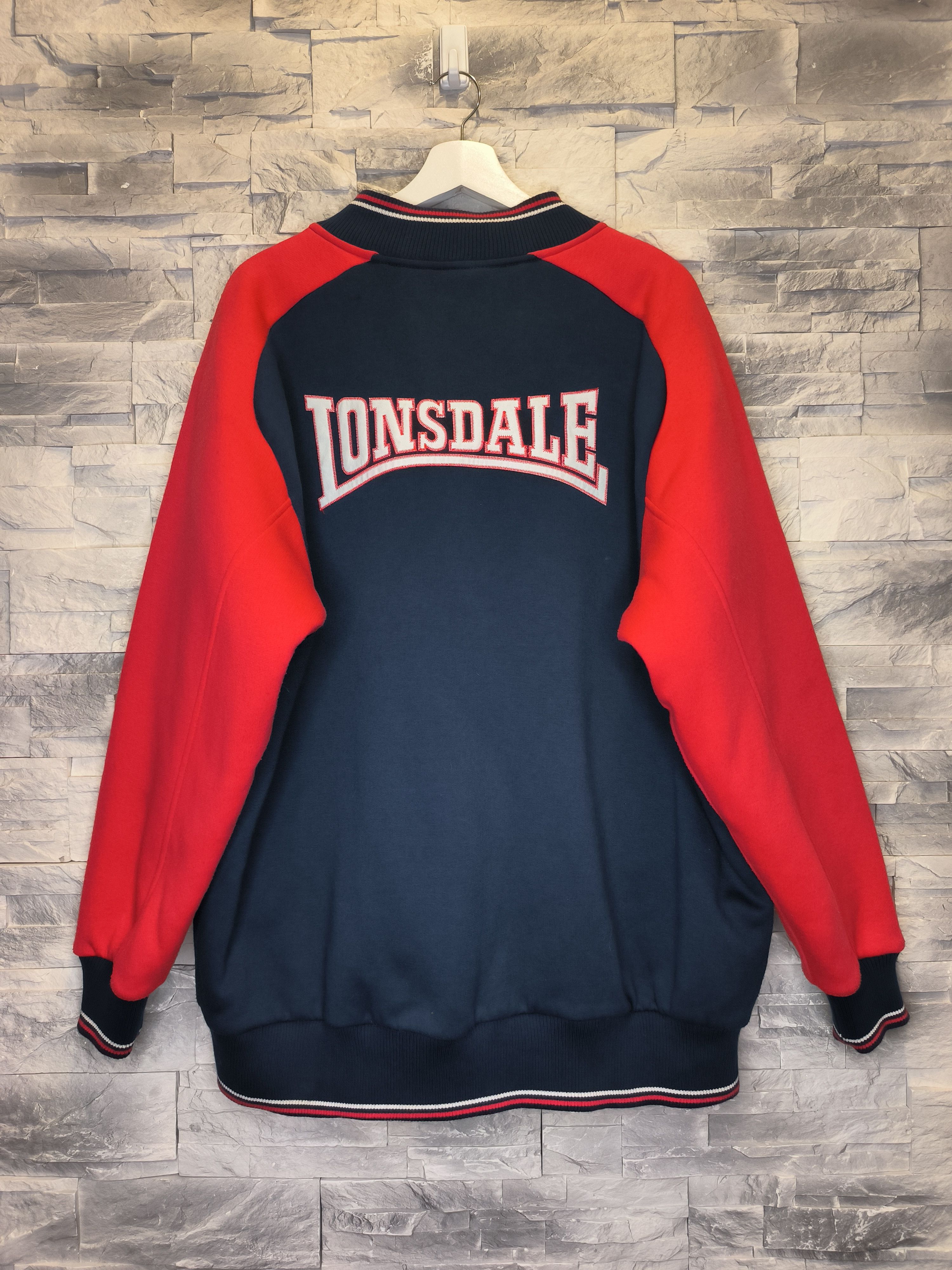 Vintage Lonsdale Varsity Bomber Jacket Logo