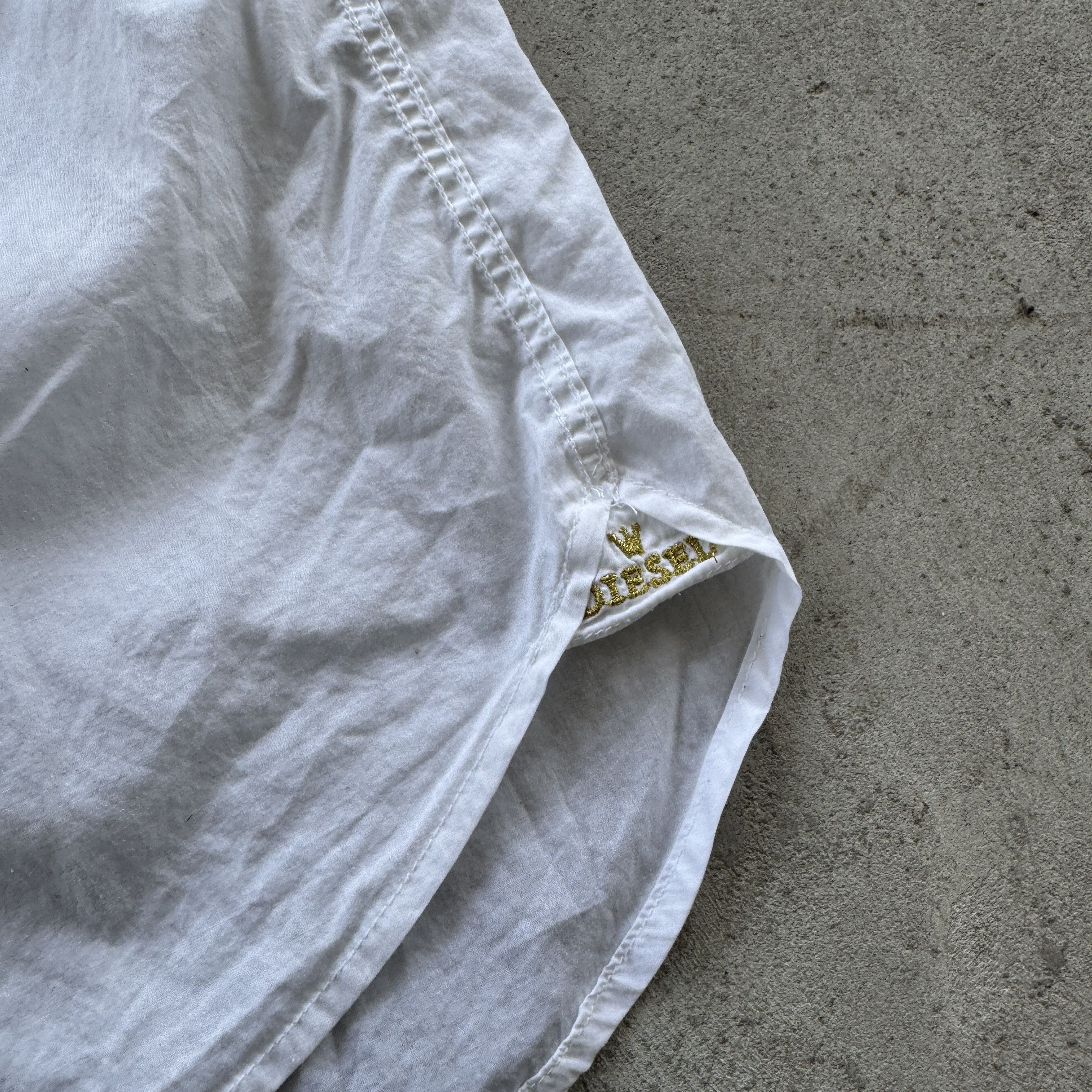 Diesel Diesel White Button Down Cotton Shirt Extra Large XL Size US XL / EU 56 / 4 - 5 Thumbnail