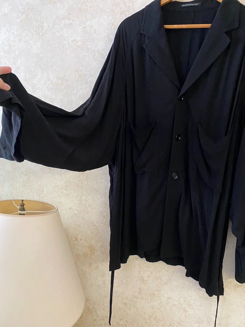 Yohji Yamamoto Yohji Yamamoto 17 aw Ribbon Silk Multi-Pocket Jacket 2504-N Size US M / EU 48-50 / 2 - 2 Thumbnail
