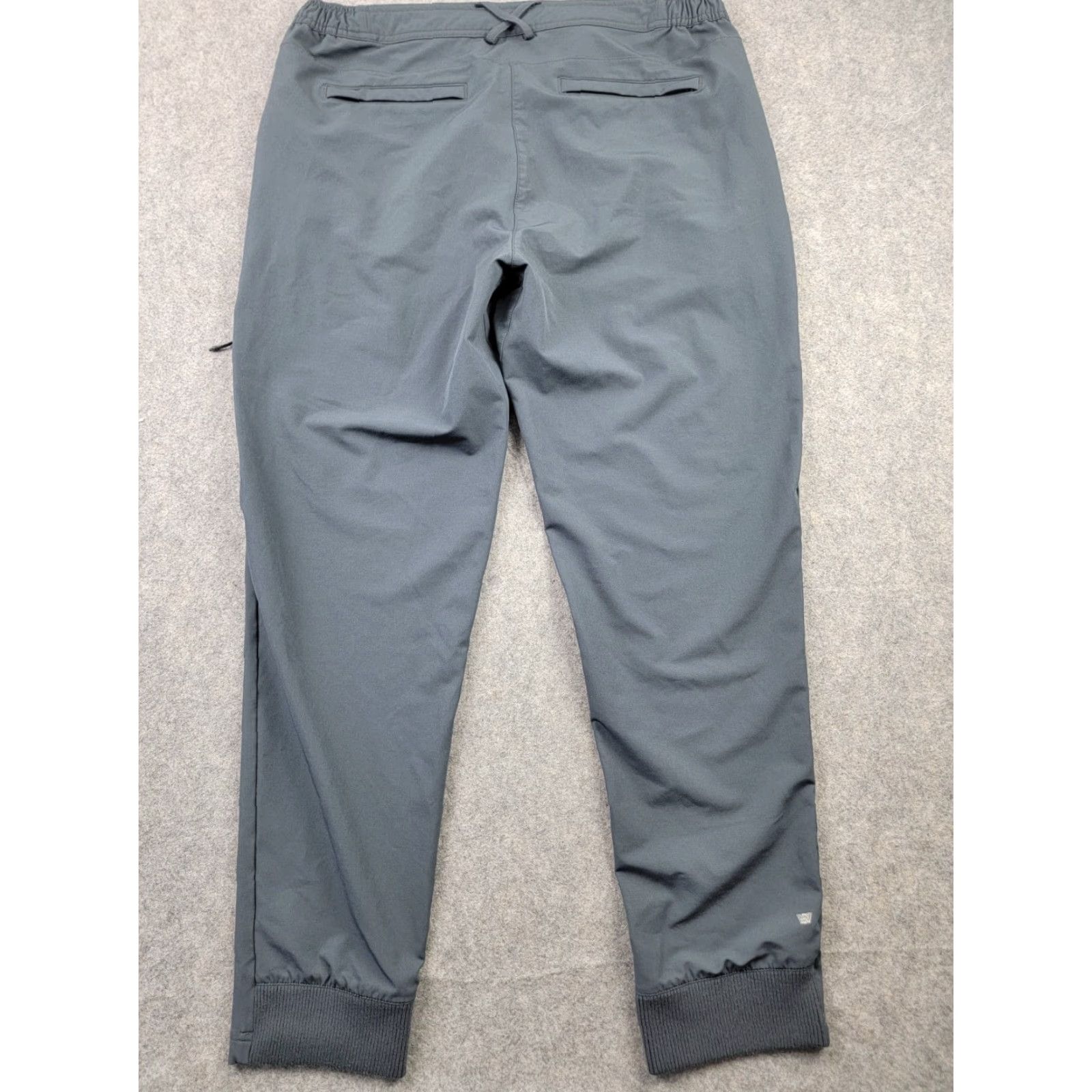 Vintage Mack Weldon Radius Flex Jogger Pants Mens Large Gray, Regular Fit, Solid, 91% Polyester 9% Spandex, Casual Sports Pants Size US 33 - 7 Thumbnail